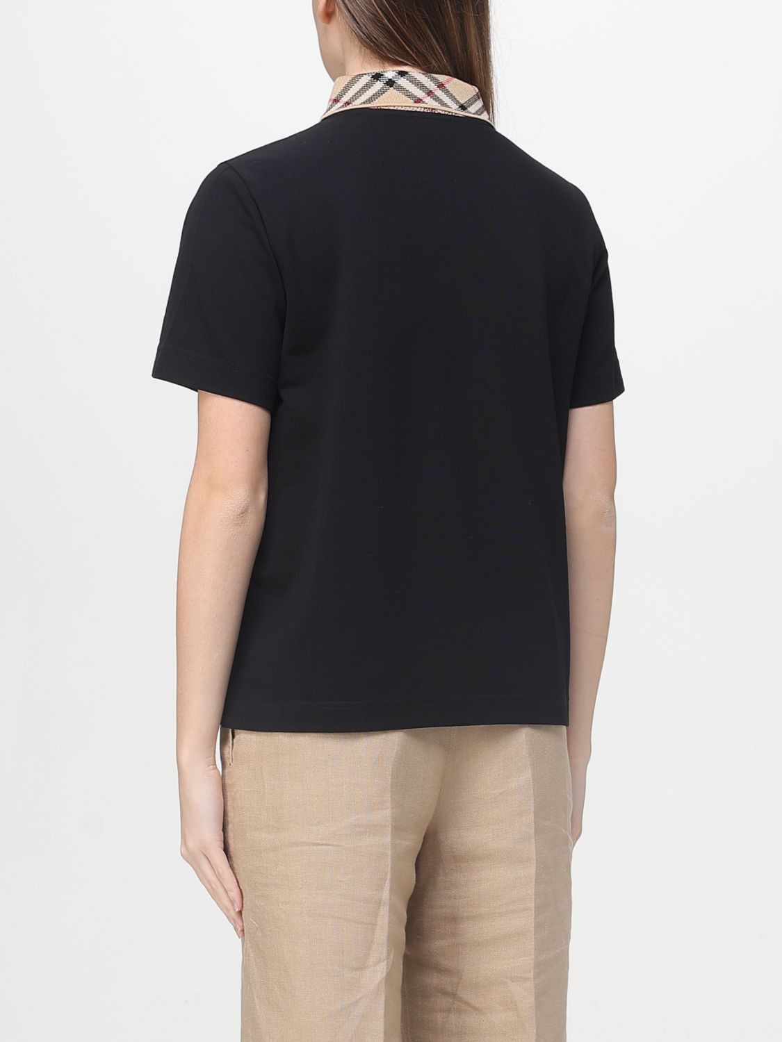 Burberry Burberry Polo Shirt Woman Black Size XS / US 0-2 / IT 36-38 - 3 Thumbnail