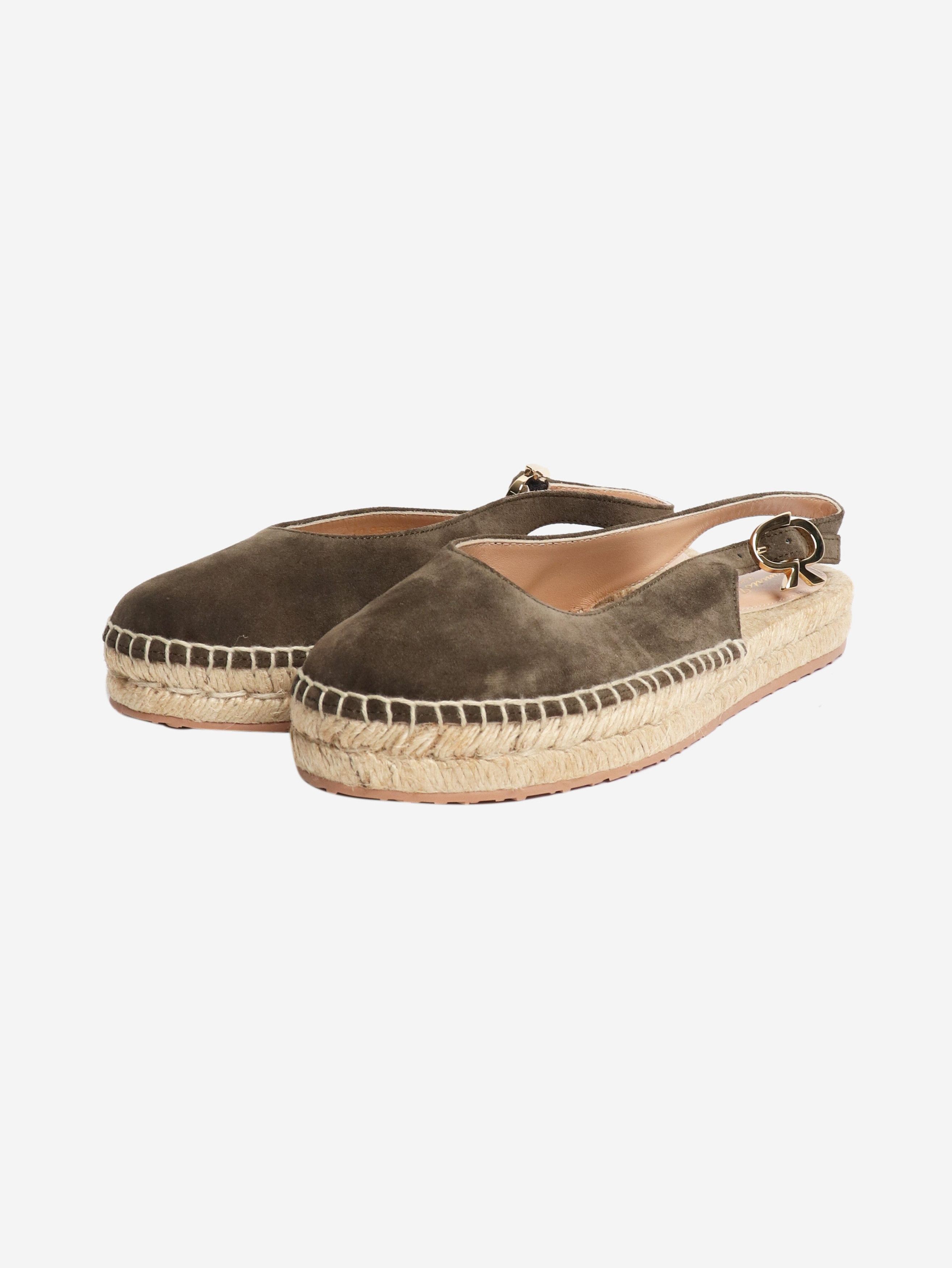Gianvito Rossi Khaki Paz espadrilles - EU 36.5 Size US 5 / IT 35 - 2 Thumbnail