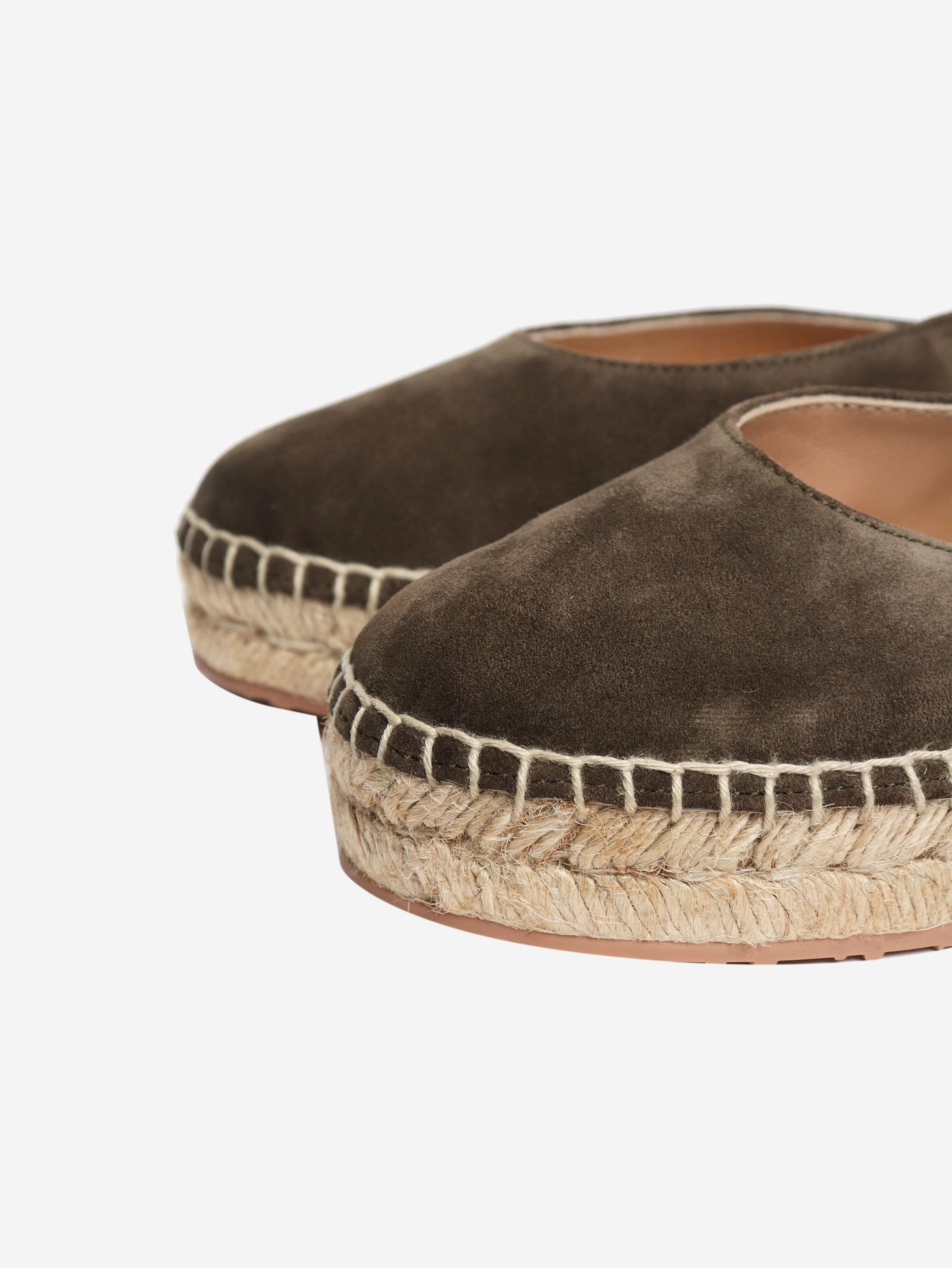 Gianvito Rossi Khaki Paz espadrilles - EU 36.5 Size US 5 / IT 35 - 4 Thumbnail