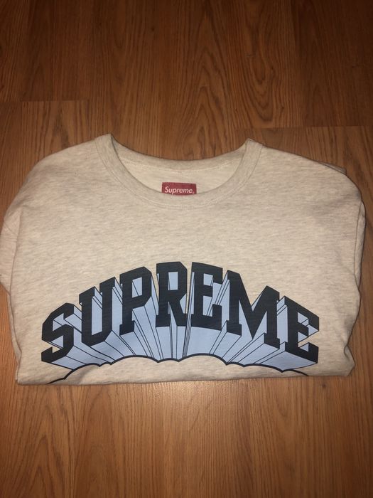 Supreme Supreme Cloud Arc Tee Ash Grey | Grailed