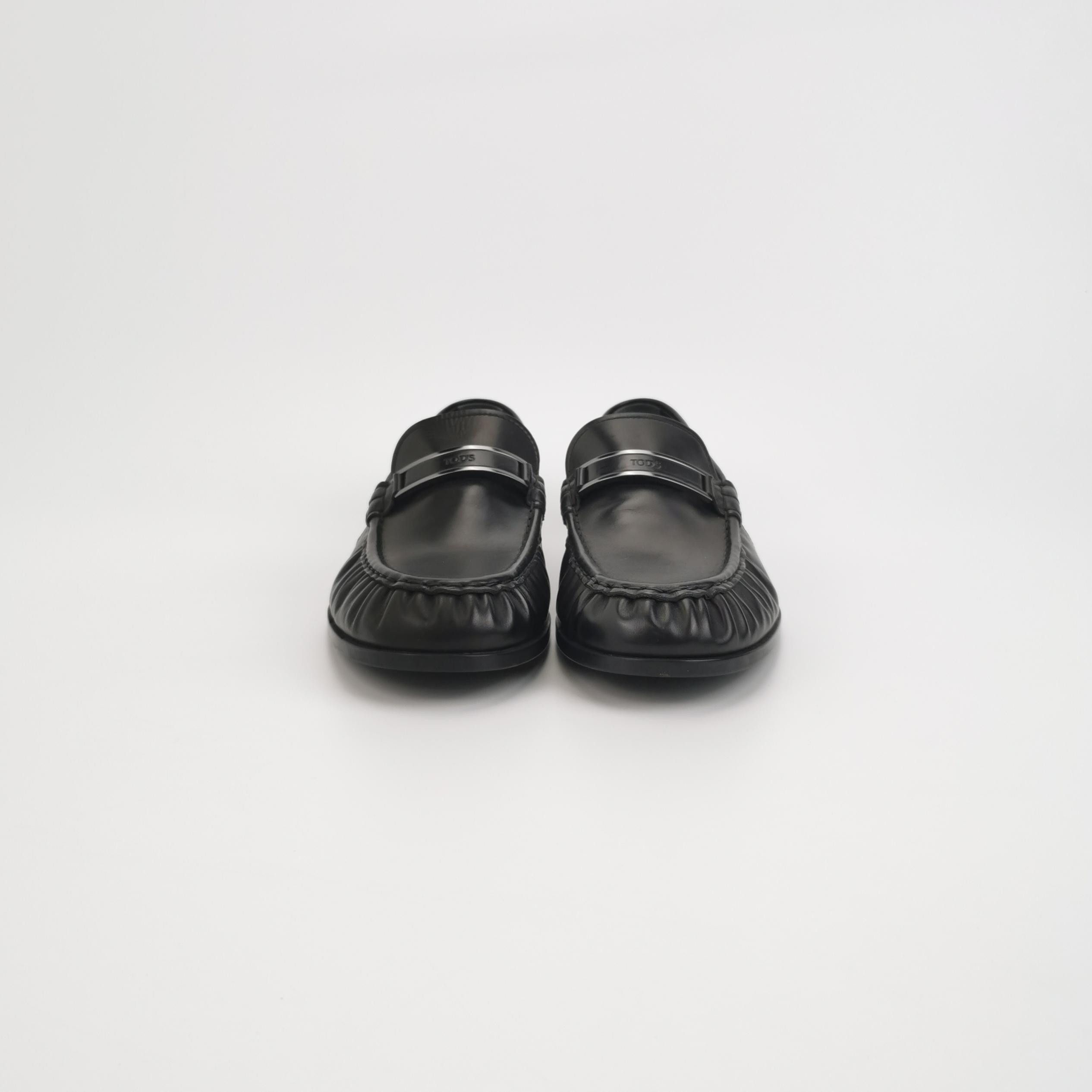Tod's Tod's Black Leather Logo Loafers Size 7.5 Size US 9 / EU 42 - 3 Thumbnail