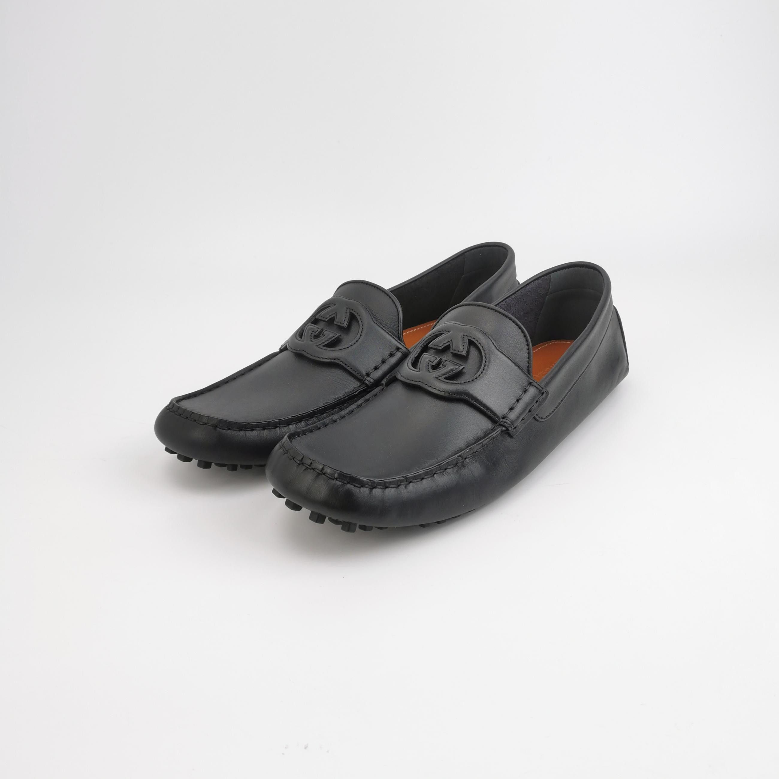 Gucci Gucci Interlocking G Leather Loafers 46 Size US 13 / EU 46 - 2 Thumbnail