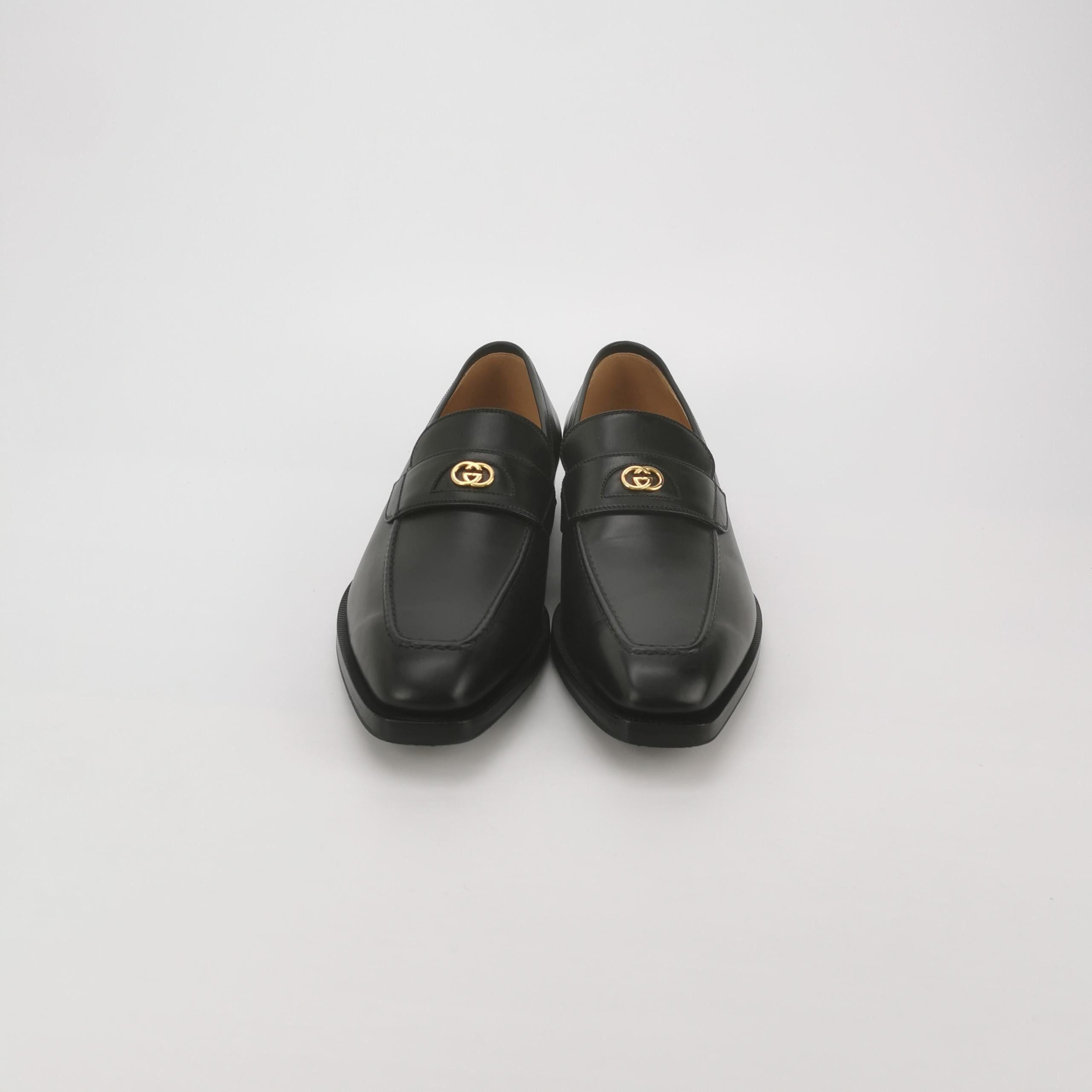 Gucci Gucci Interlocking G Leather Loafers 41 Size US 8 / EU 41 - 3 Thumbnail