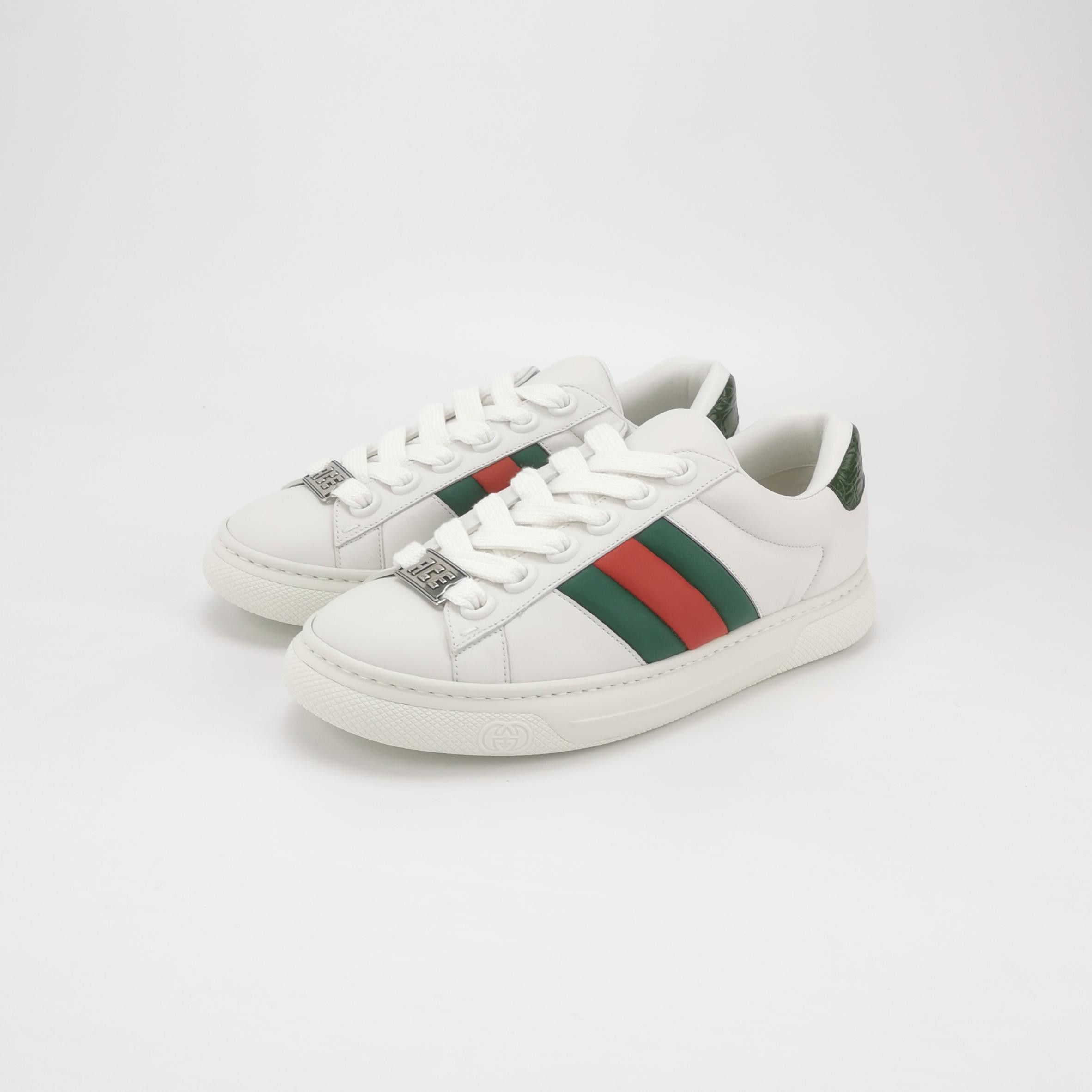 Gucci Gucci Ace Web Stripe Sneakers 43.5 Size US 10 / EU 43 - 2 Thumbnail