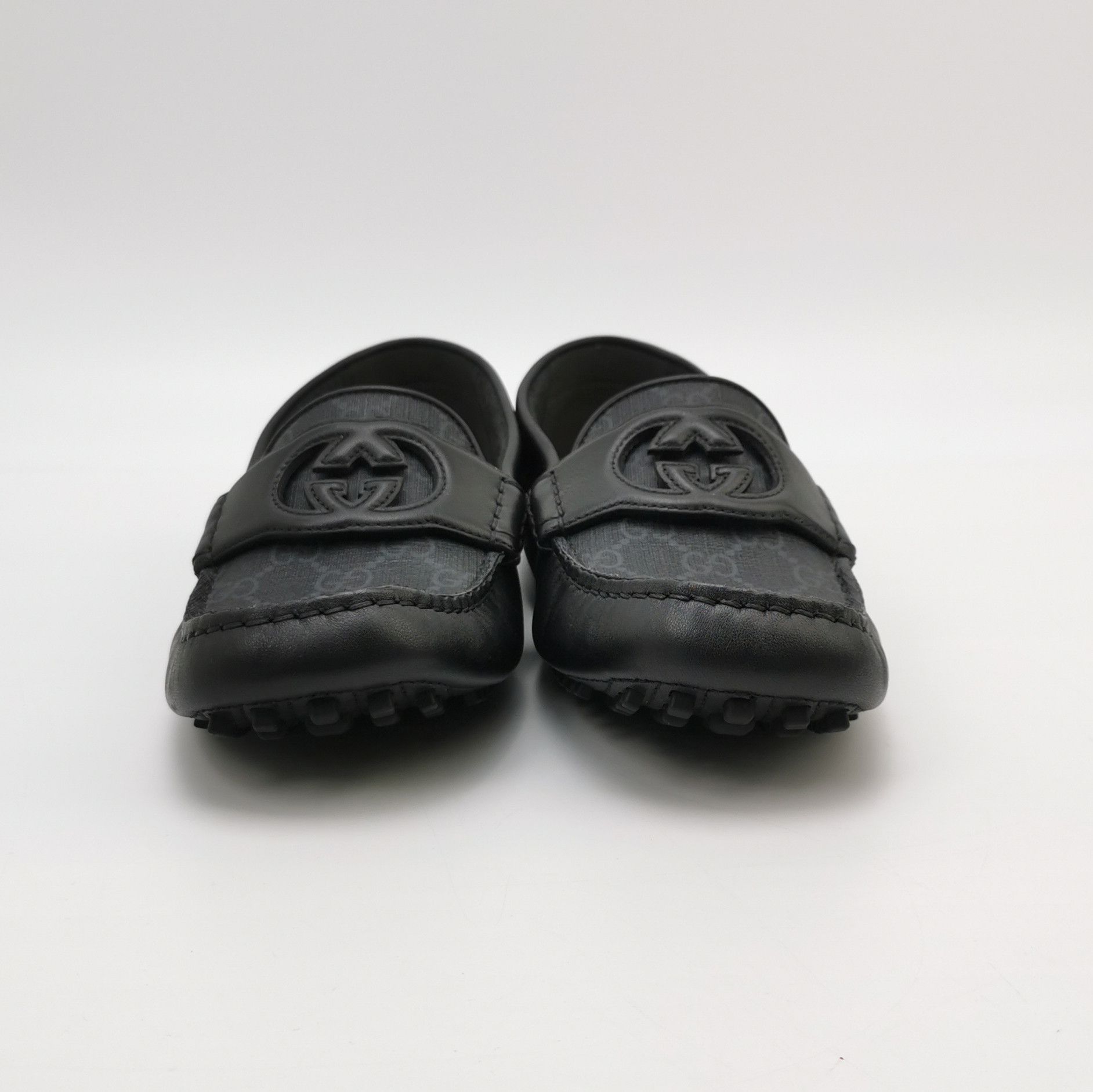 Gucci Gucci Interlocking GG Leather Driver Loafers 4.5 Size US 5.5 / EU 38 - 3 Thumbnail