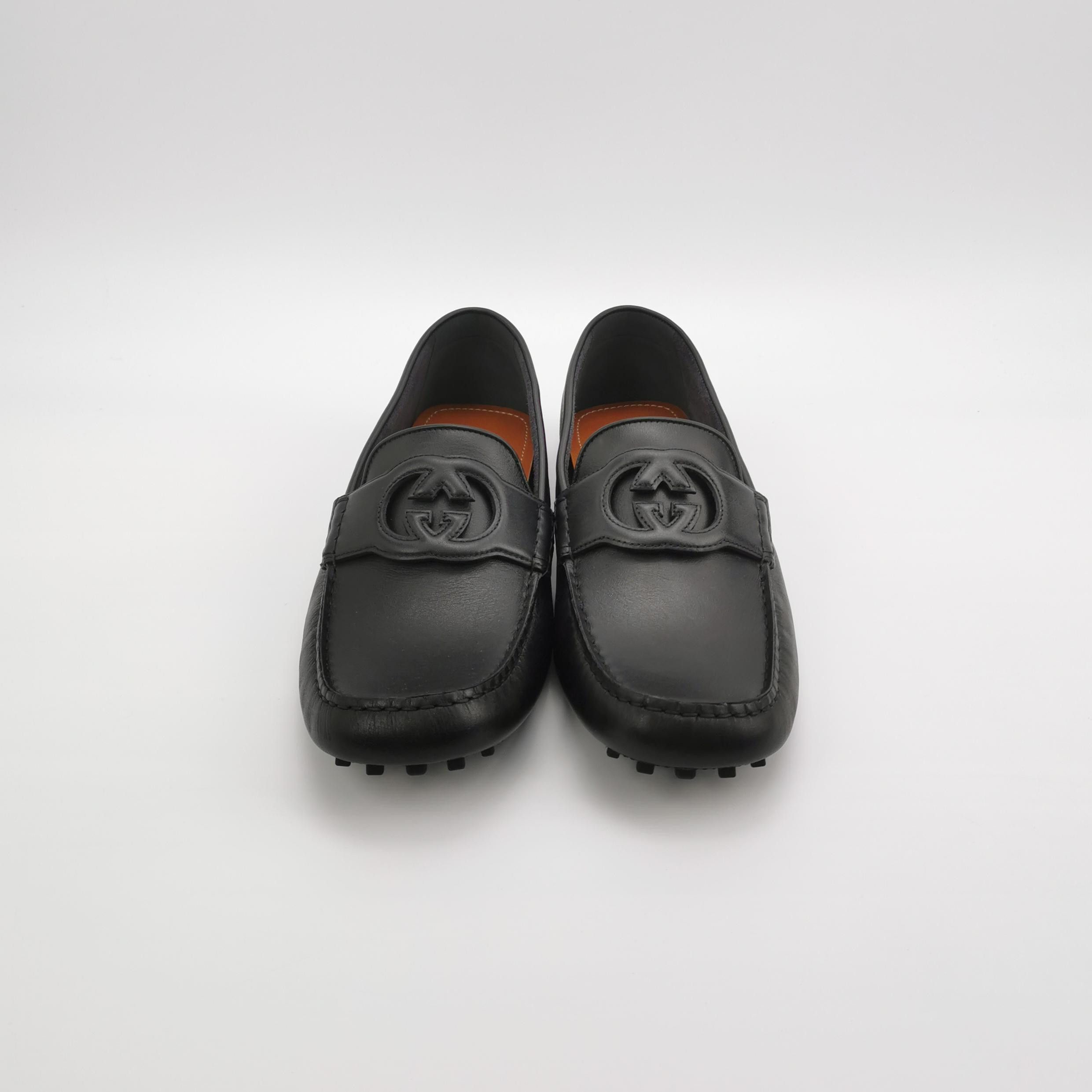Gucci Gucci Interlocking G Leather Loafers UK 11.5 Size US 12 / EU 45 - 3 Thumbnail