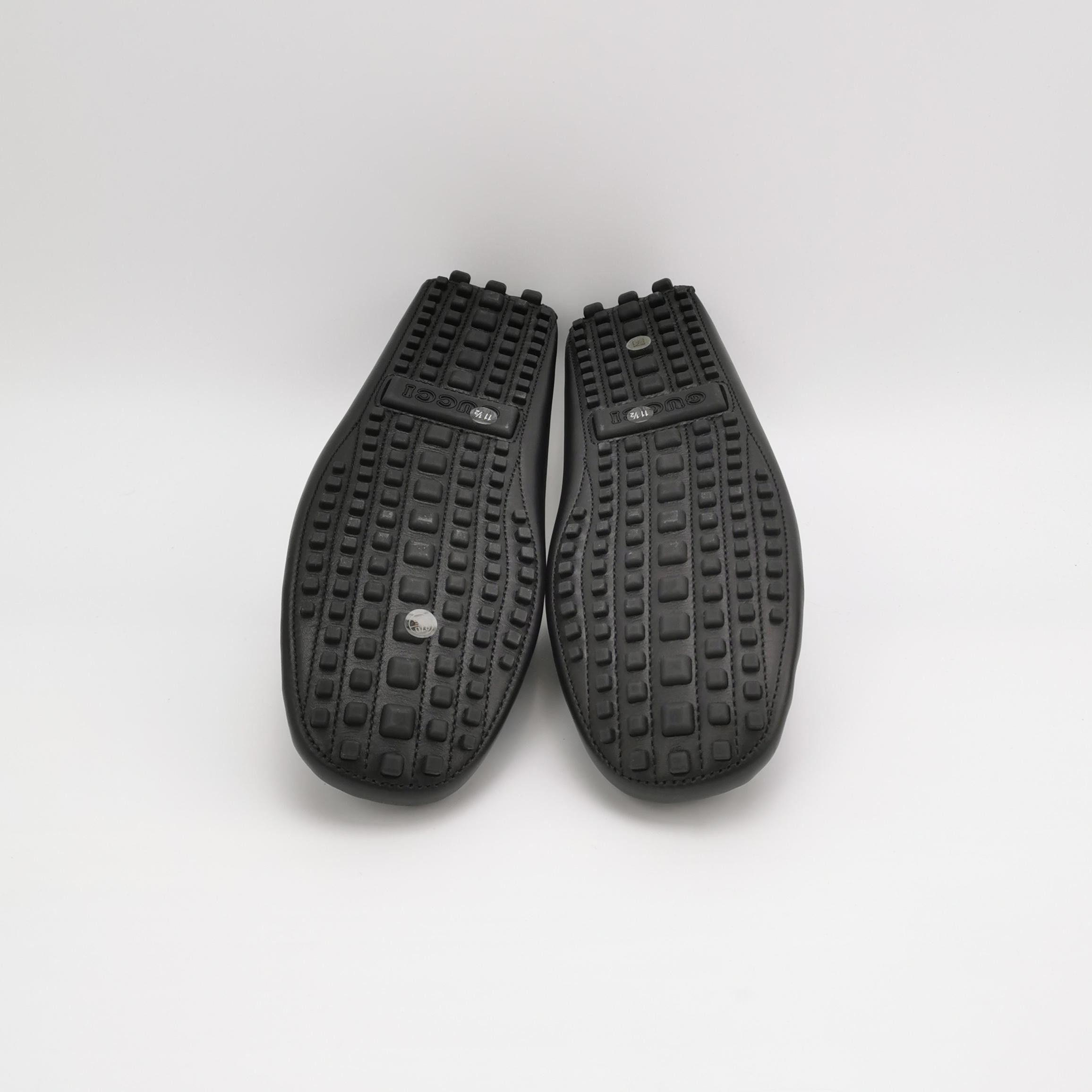 Gucci Gucci Interlocking G Leather Loafers 11.5 Size US 12 / EU 45 - 5 Thumbnail