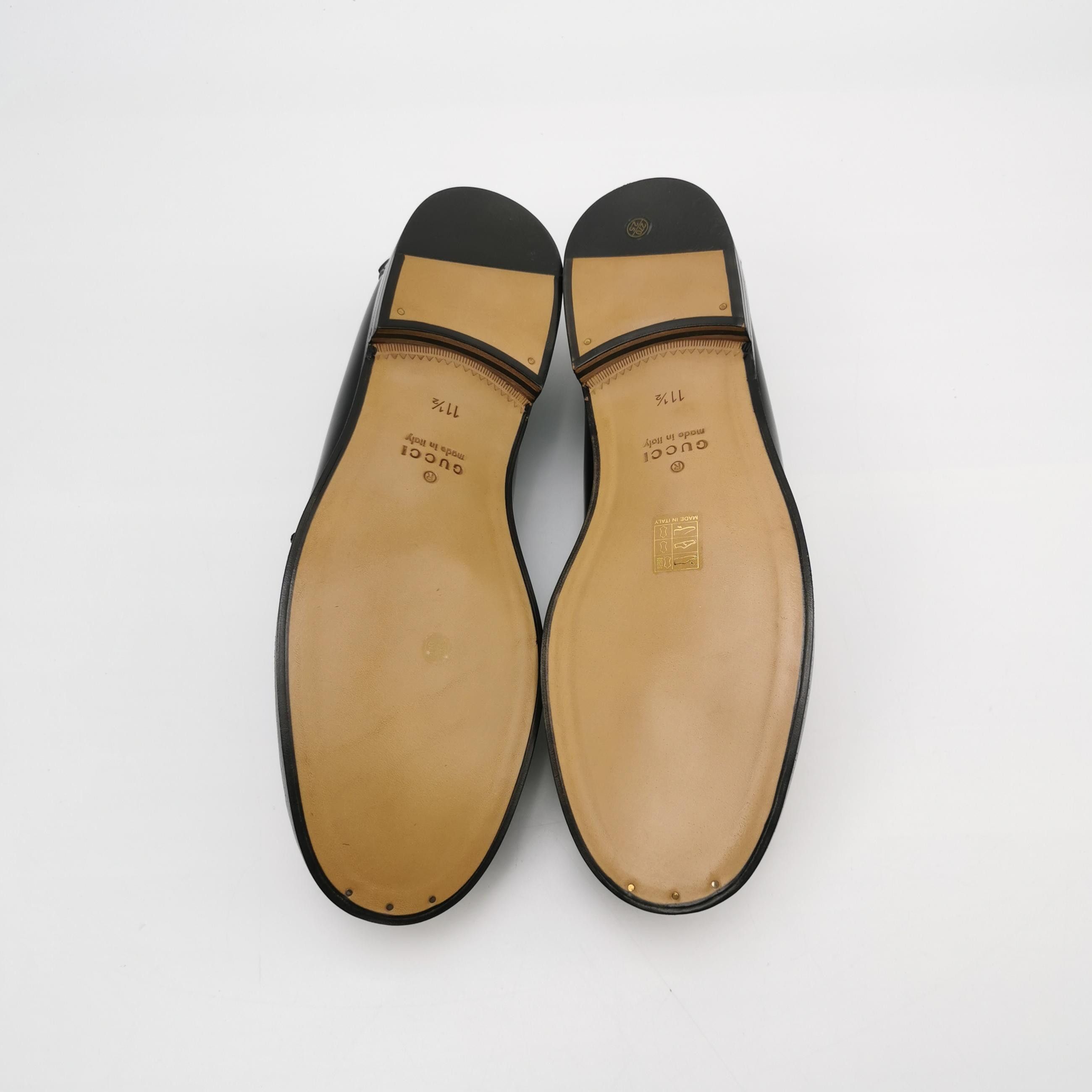 Gucci Gucci Interlocking G Web Leather Loafers Size US 12.5 Size US 12 / EU 45 - 5 Thumbnail