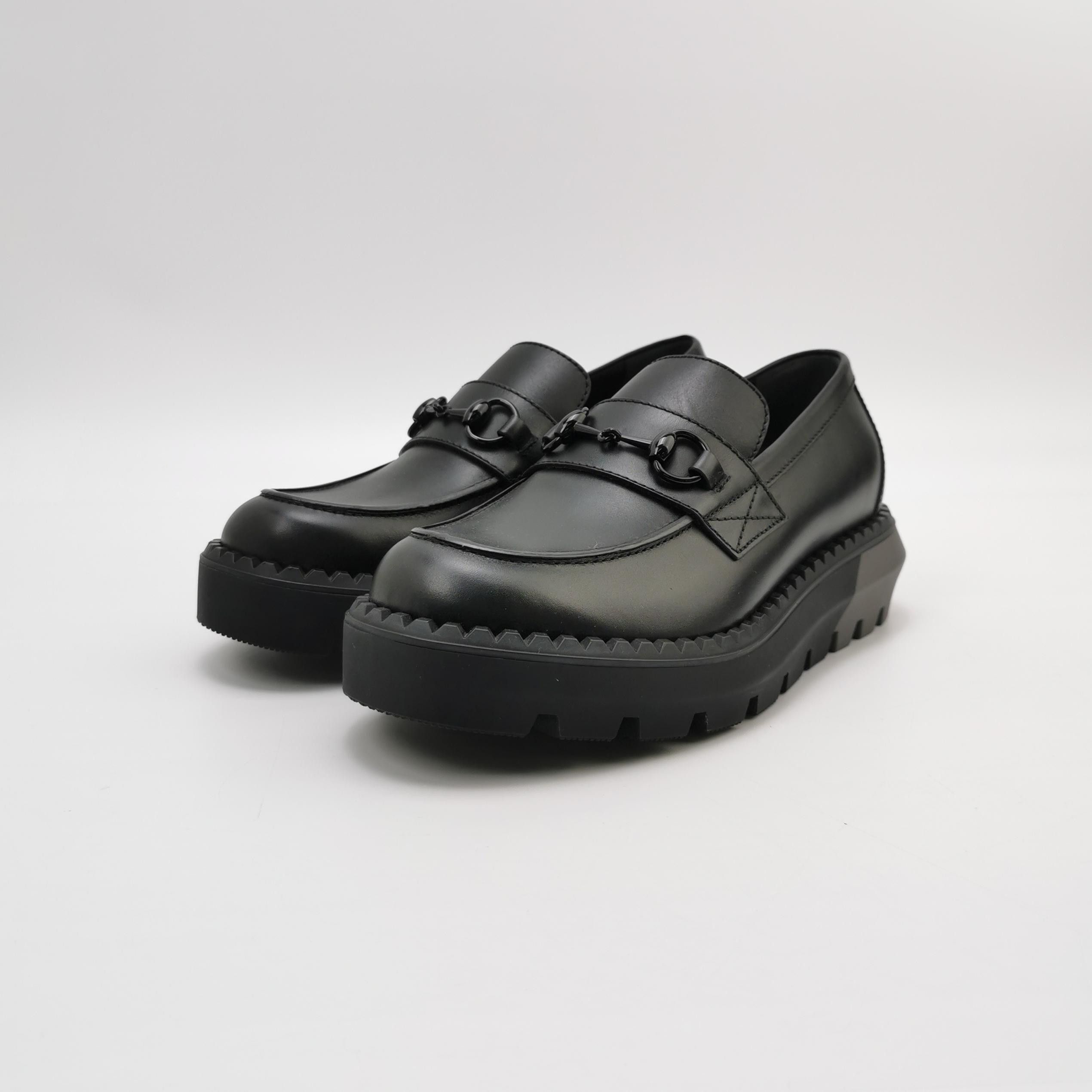 Gucci Gucci Leather Horsebit Chunky Loafers 40 Size US 7 / EU 40 - 2 Thumbnail