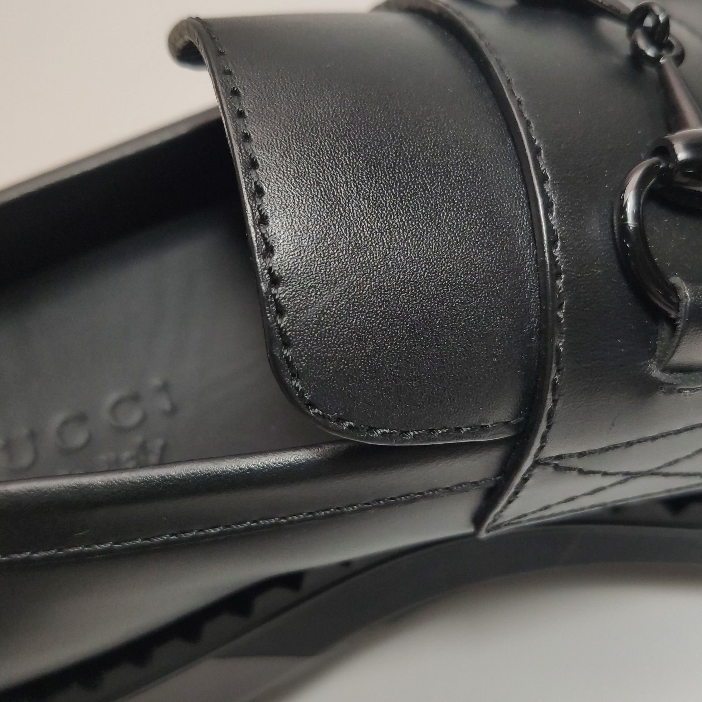 Gucci Gucci Leather Horsebit Chunky Loafers 40 Size US 7 / EU 40 - 9 Thumbnail