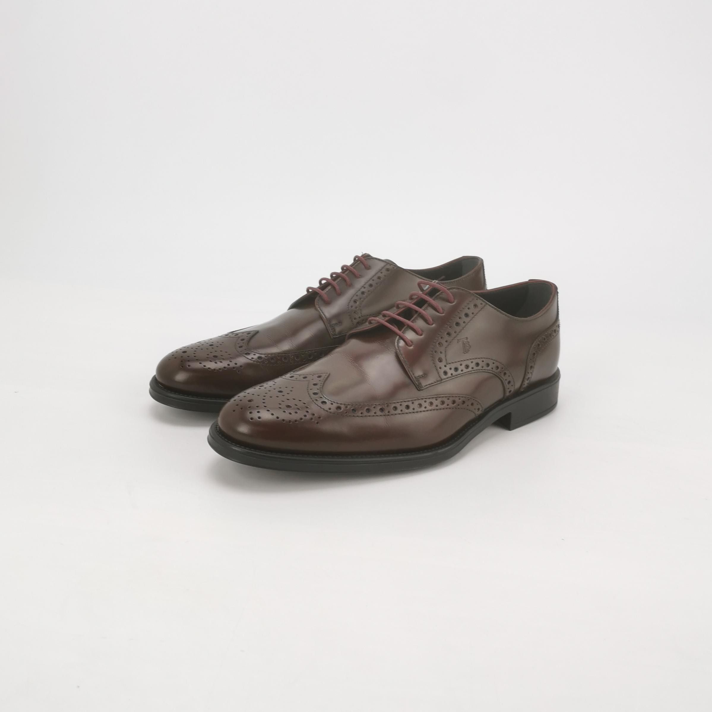 Tod's Tod's Wingtip Brogue Leather Derby Shoes EU 40 Size US 7 / EU 40 - 2 Thumbnail