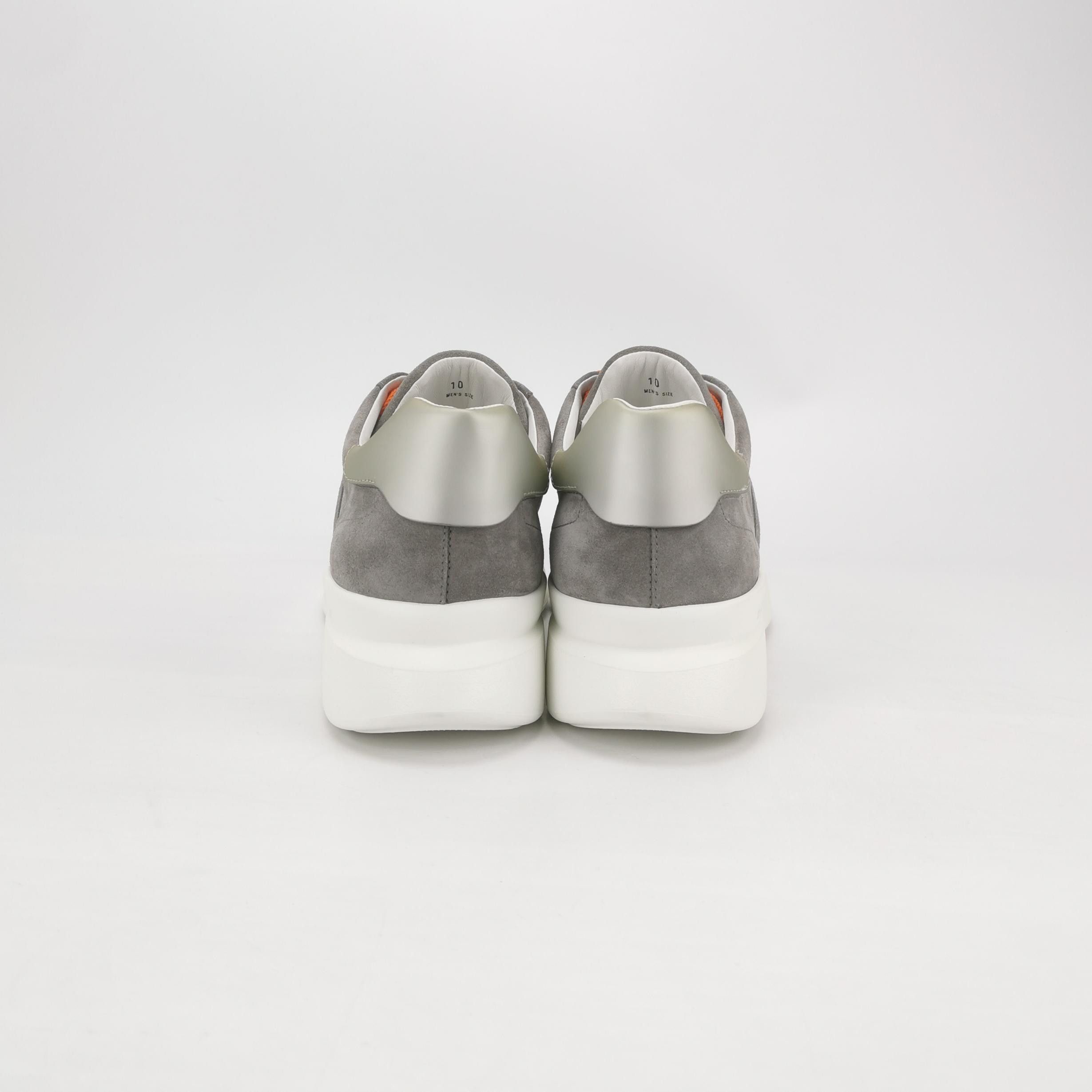 Hogan Hogan Gray Suede Low-Top Sneakers Size 44 Size US 11 / EU 44 - 4 Thumbnail