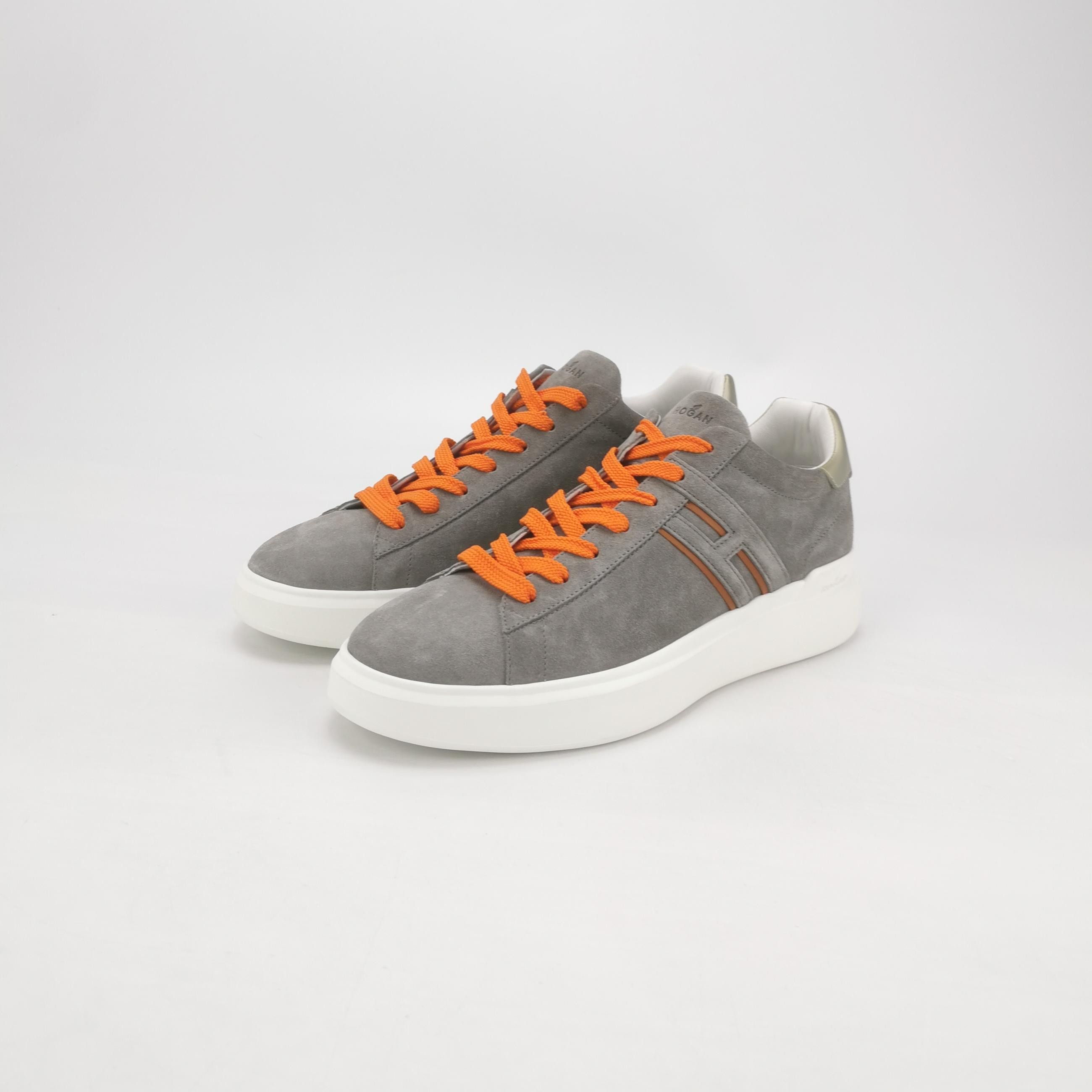 Hogan Hogan Gray Suede Low-Top Sneakers Size 44 Size US 11 / EU 44 - 2 Thumbnail