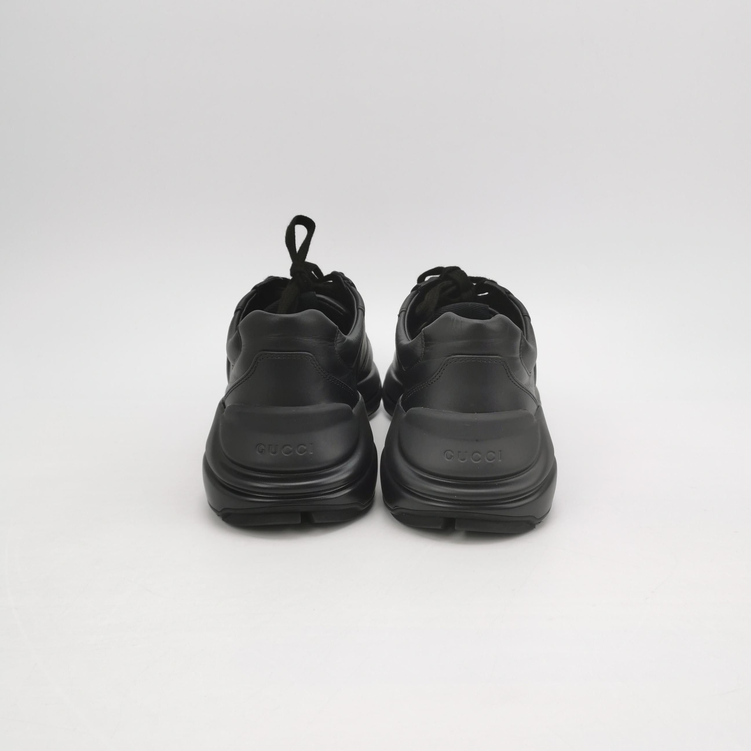 Gucci Gucci Rhyton Logo Leather Sneakers 41.5 Size US 8 / EU 41 - 4 Thumbnail
