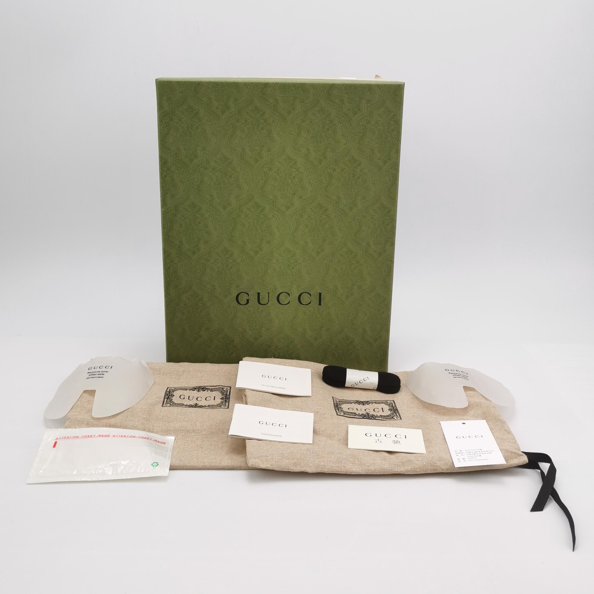 Gucci Gucci Rhyton Logo Leather Sneakers 41.5 Size US 8 / EU 41 - 6 Thumbnail