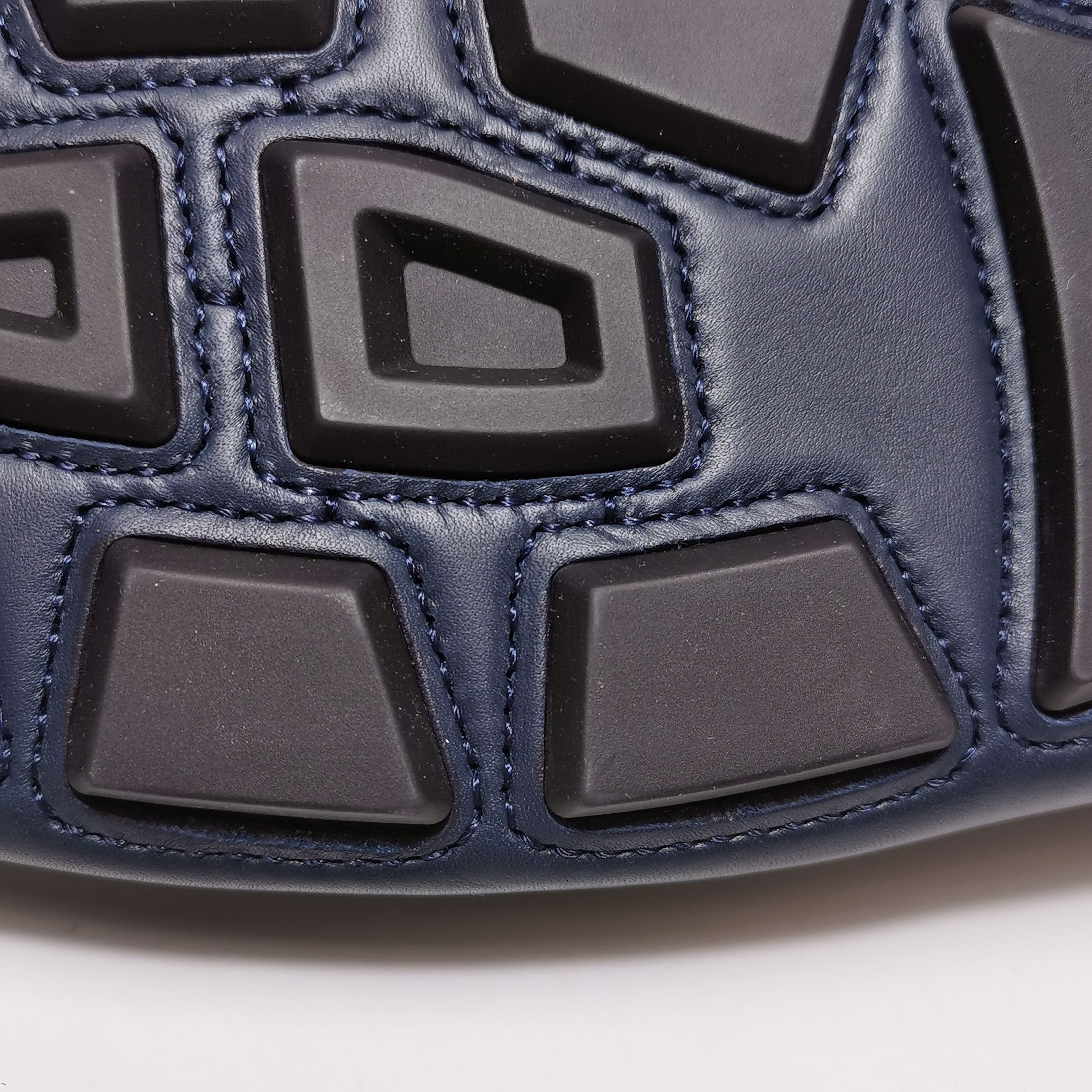 Gucci Gucci Double G Web Navy Leather Loafers 42.5 Size US 9 / EU 42 - 7 Thumbnail