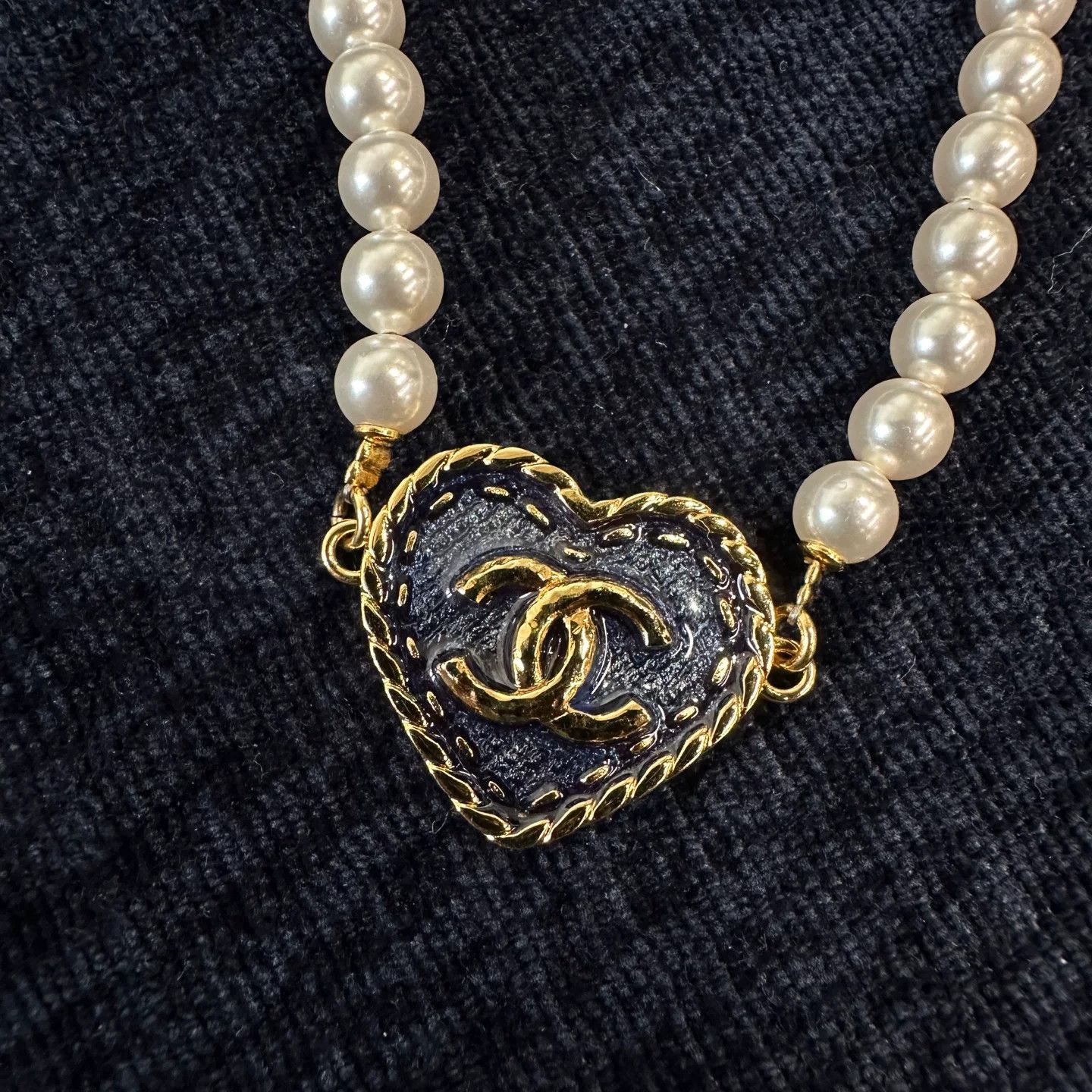 Chanel Chanel Denim Necklace OS Women Size ONE SIZE - 2 Thumbnail