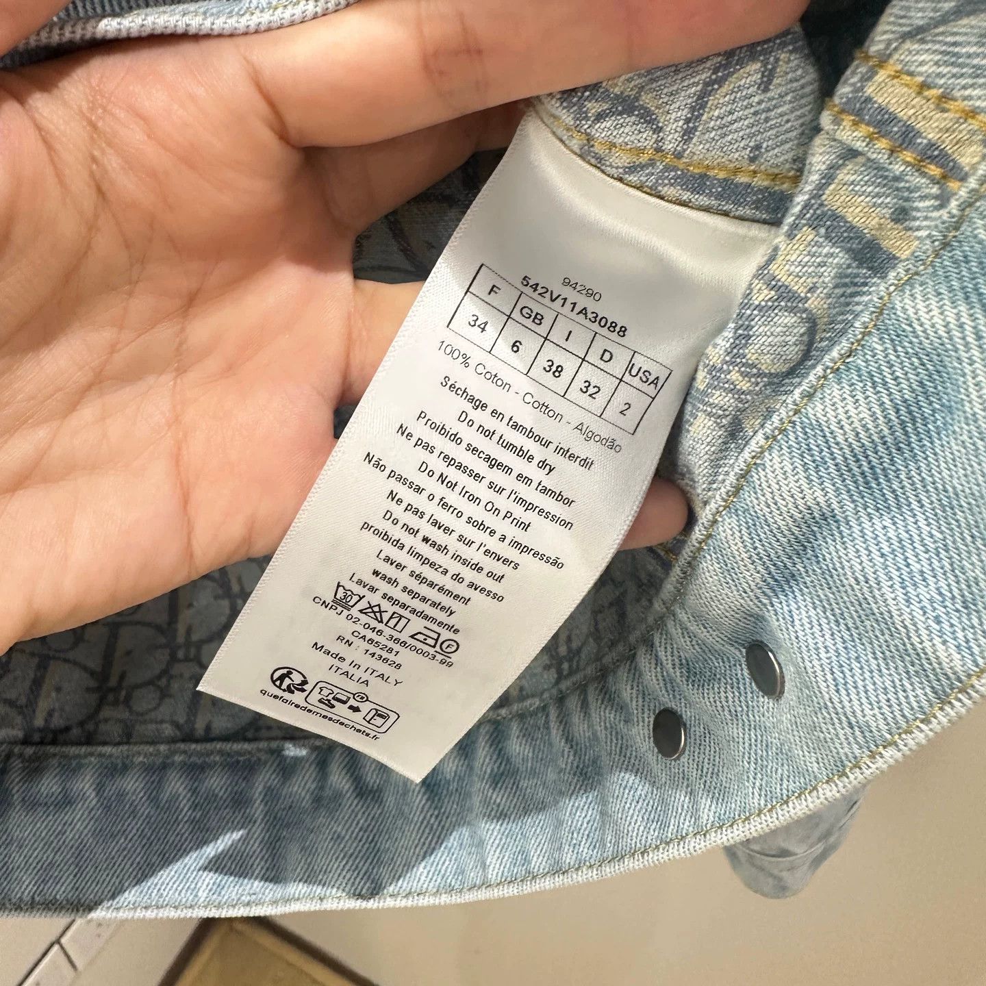 Dior Dior Denim Blue T-Shirt us_4 Women Size S / US 4 / IT 40 - 6 Thumbnail