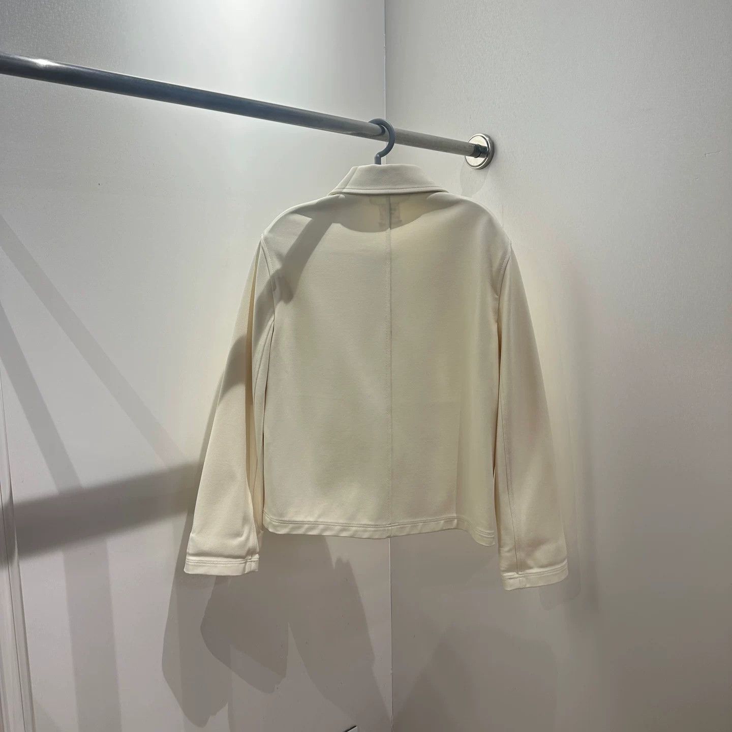 Hermes Hermes White Jacket us_4 Women Size S / US 4 / IT 40 - 2 Thumbnail