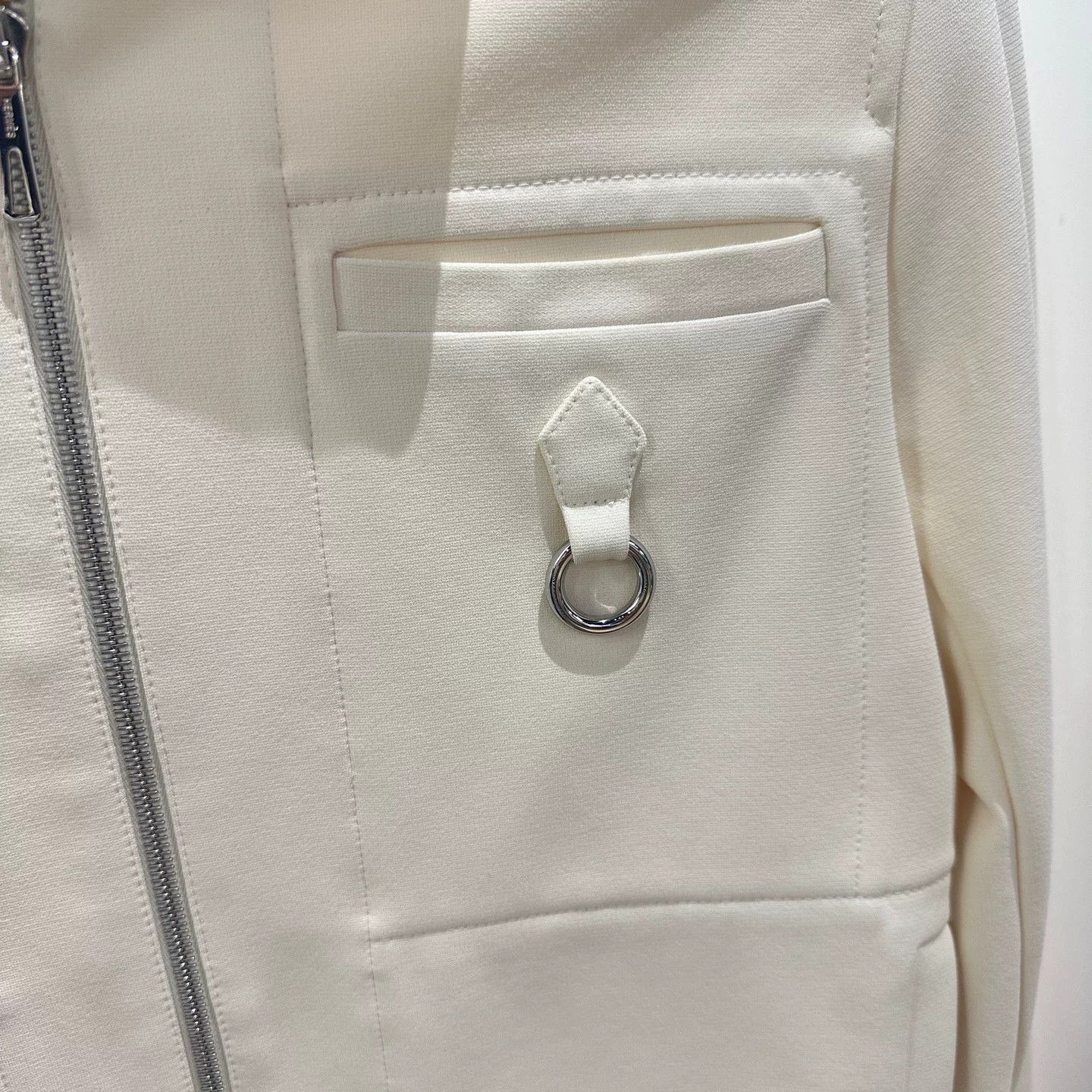 Hermes Hermes White Jacket us_4 Women Size S / US 4 / IT 40 - 3 Thumbnail