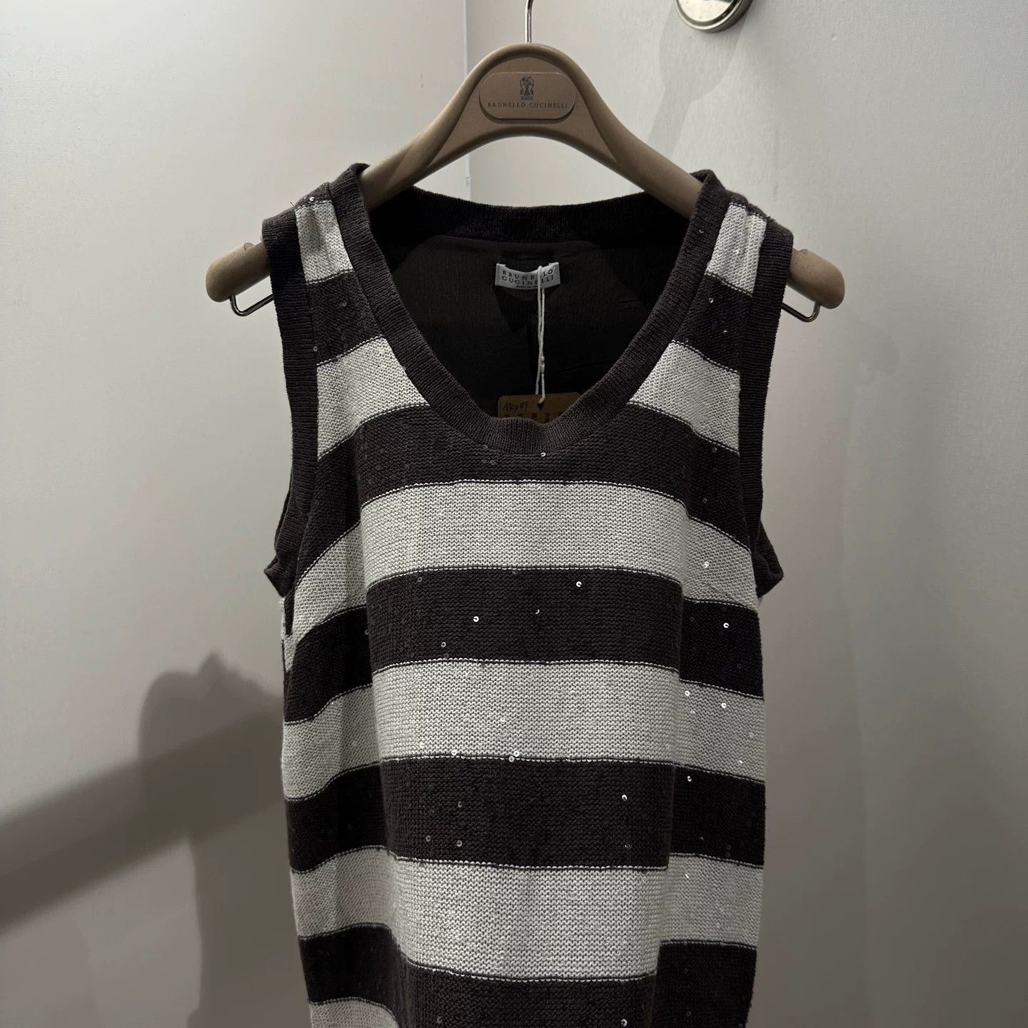 Brunello Cucinelli Brunello Cucinelli Striped Tank Top M Women Size M / US 6-8 / IT 42-44 - 6 Thumbnail