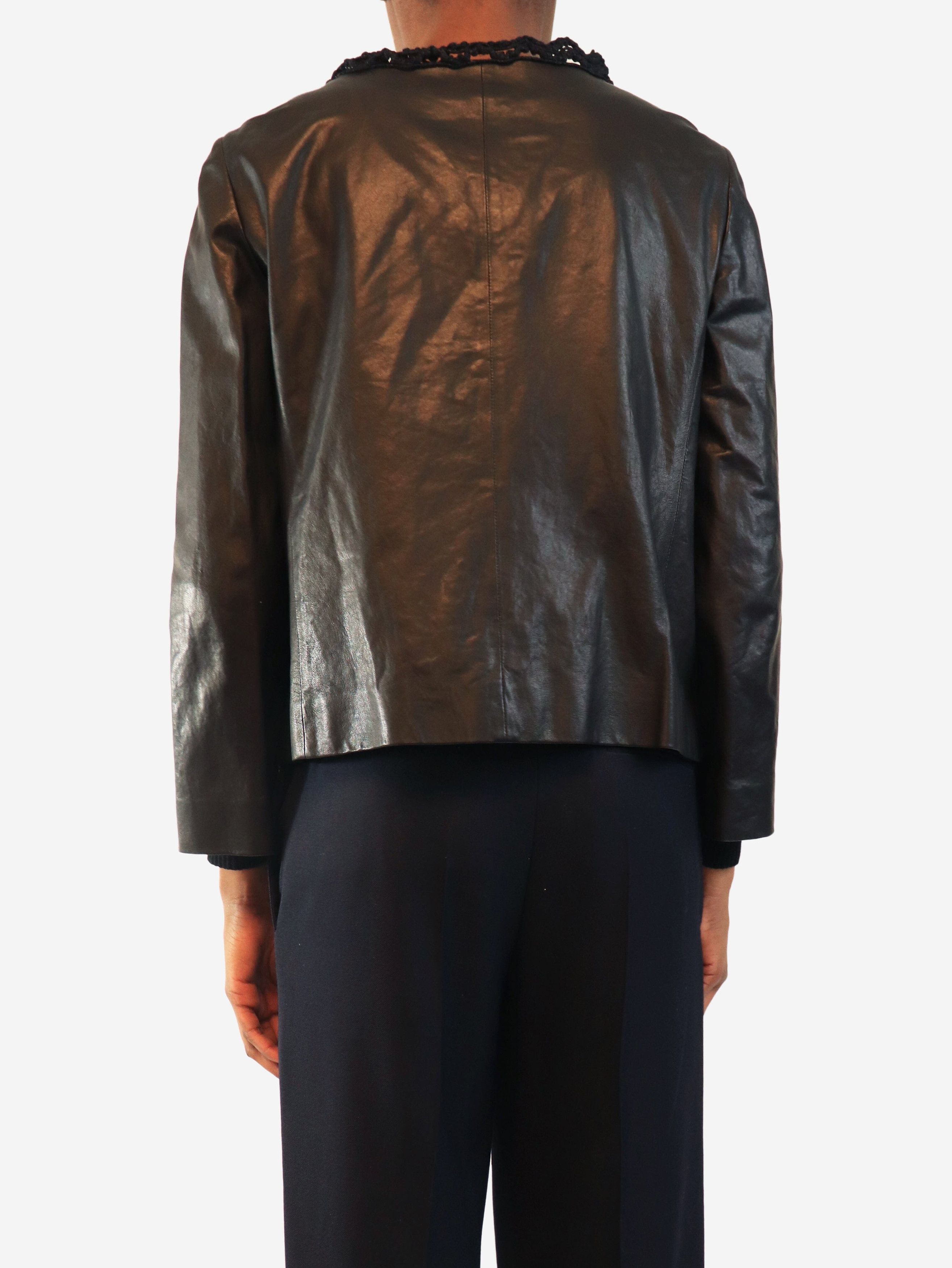 Other 2009 Black lambskin leather jacket - UK 12 Size M / US 6-8 / IT 42-44 - 4 Thumbnail
