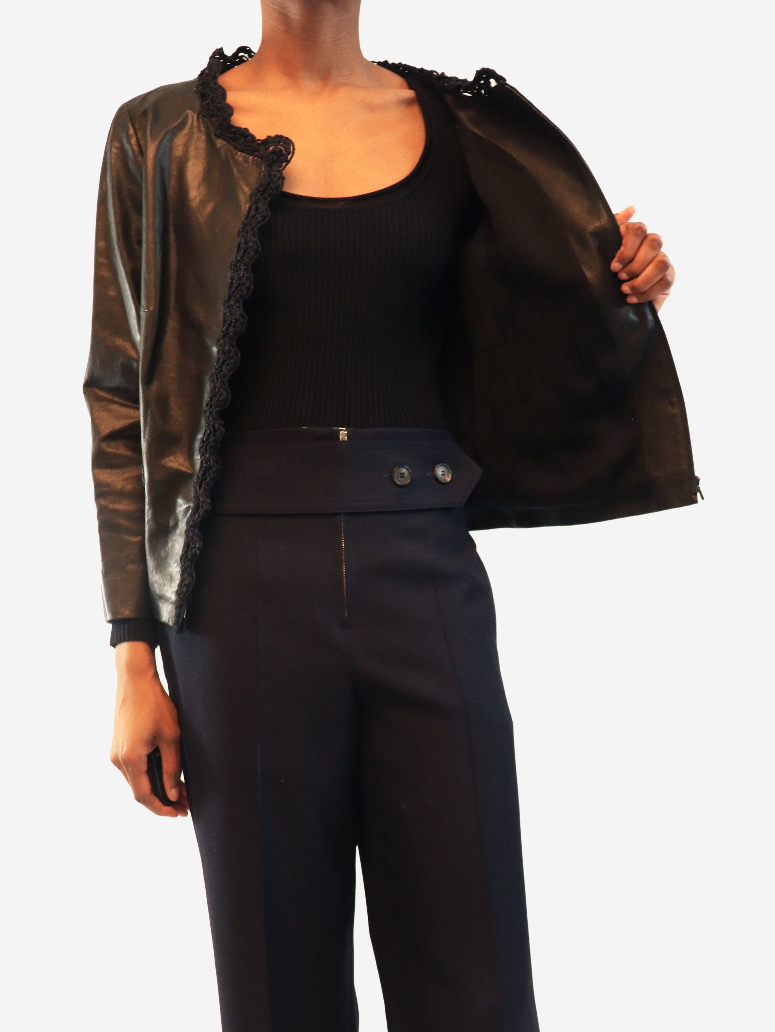 Other 2009 Black lambskin leather jacket - UK 12 Size M / US 6-8 / IT 42-44 - 5 Thumbnail
