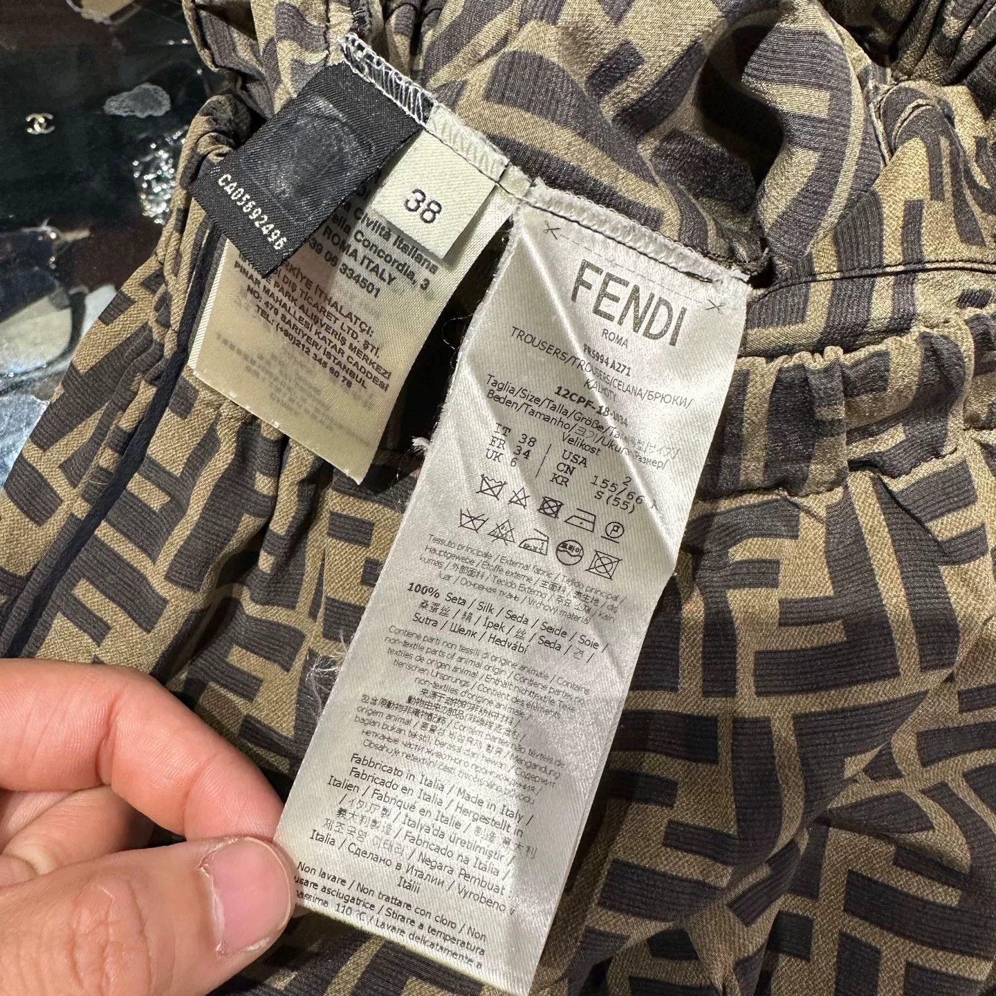 Fendi Fendi Silk T-Shirt it_38 Women Size XS / US 0-2 / IT 36-38 - 4 Thumbnail