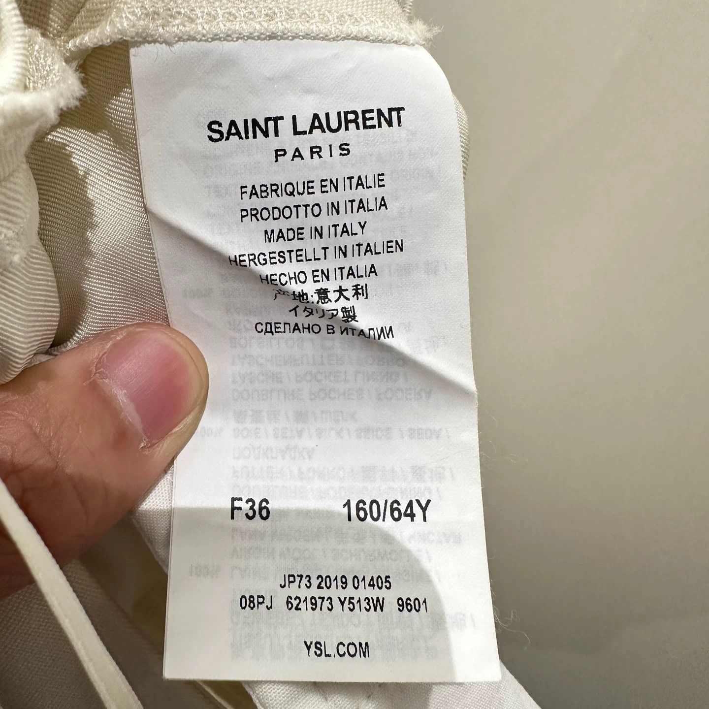 Saint Laurent Paris Saint Laurent Paris Formal T-Shirt it_36 Women Size XS / US 0-2 / IT 36-38 - 4 Thumbnail