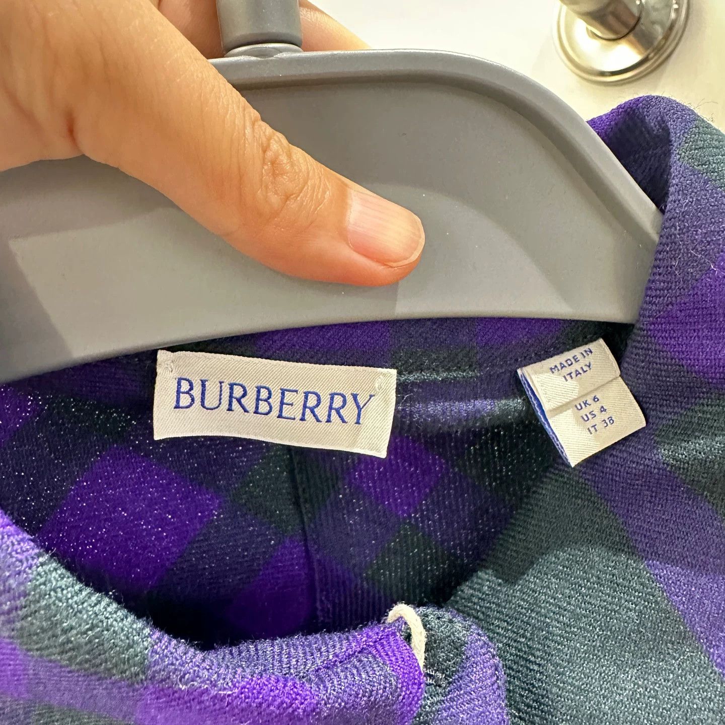 Burberry Burberry Tie-Dye Plaid Multi T-Shirt it_38 Women Size XS / US 0-2 / IT 36-38 - 3 Thumbnail