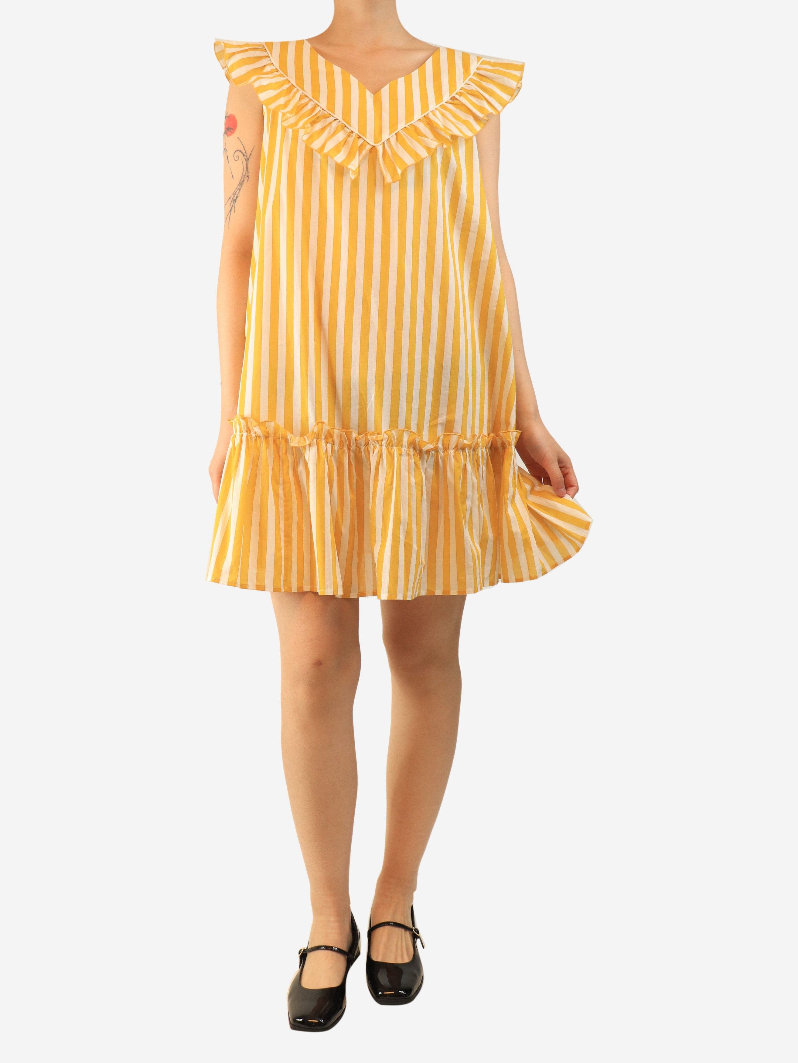 Other Yellow striped mini dress - UK 12 Size M / US 6-8 / IT 42-44 - 3 Thumbnail