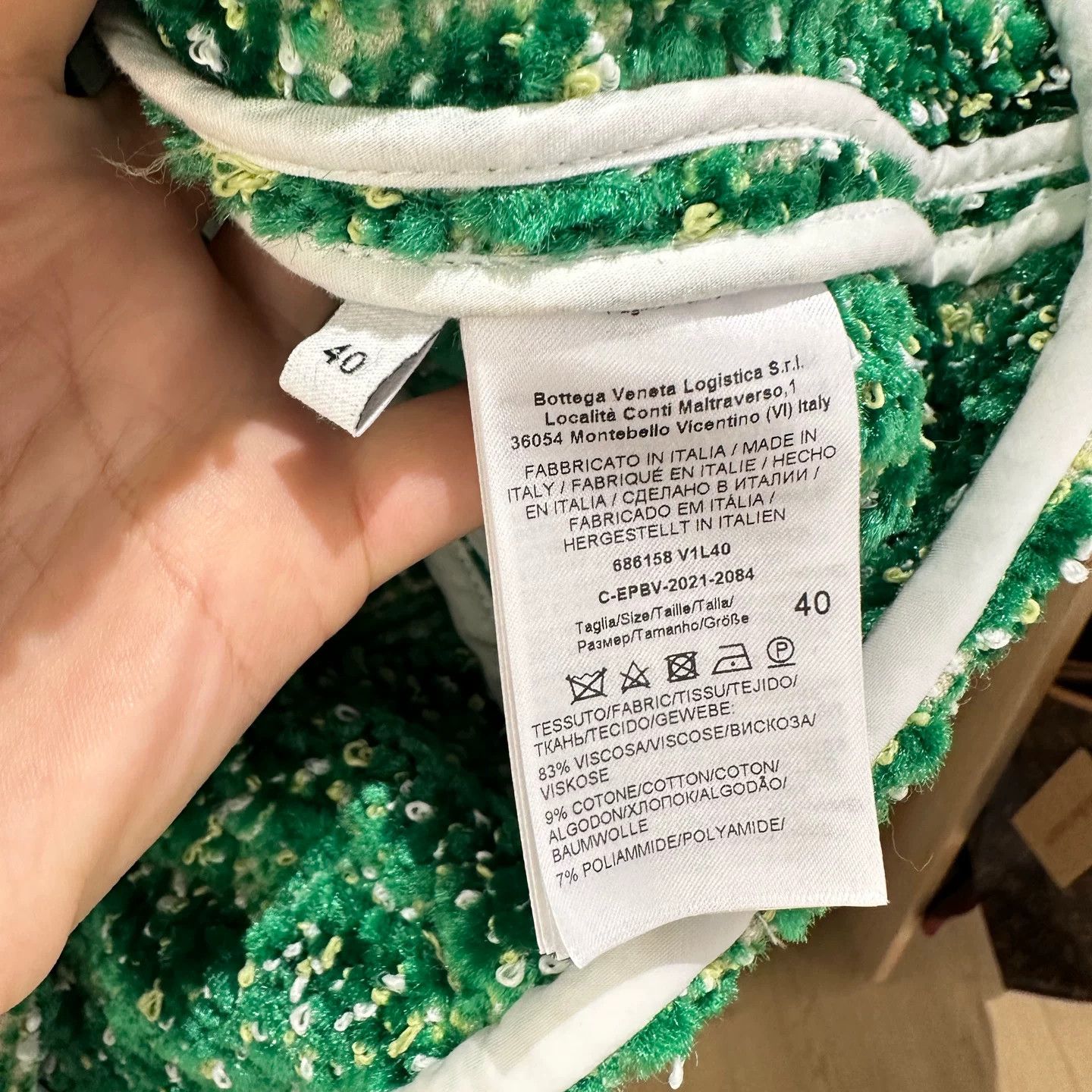 Bottega Veneta Bottega Veneta Velvet Green Jacket it_40 Women Size S / US 4 / IT 40 - 4 Thumbnail