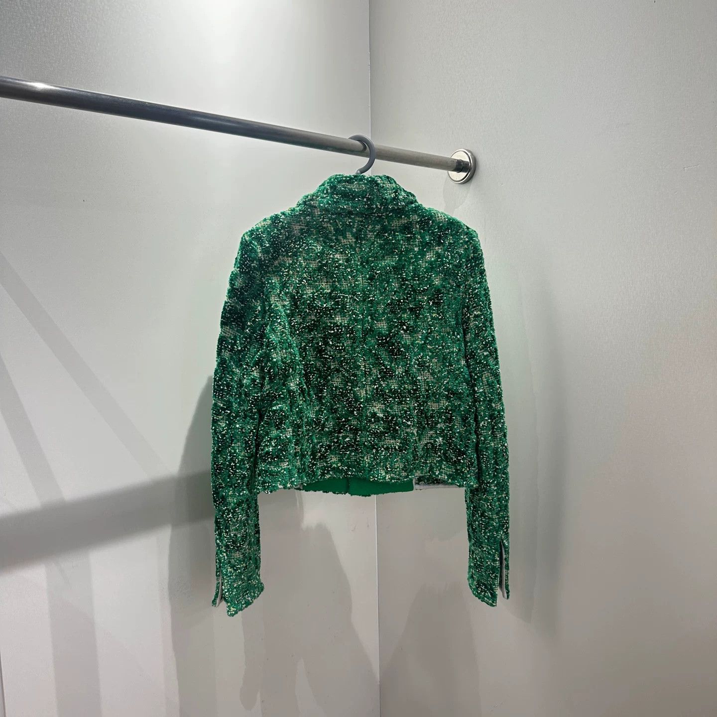 Bottega Veneta Bottega Veneta Velvet Green Jacket it_40 Women Size S / US 4 / IT 40 - 2 Thumbnail