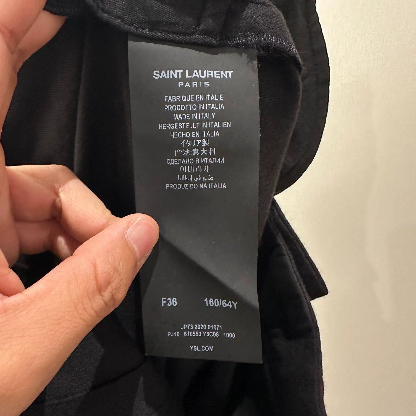 Saint Laurent Paris Saint Laurent Paris Wool T-Shirt it_36 Women Size XS / US 0-2 / IT 36-38 - 4 Thumbnail