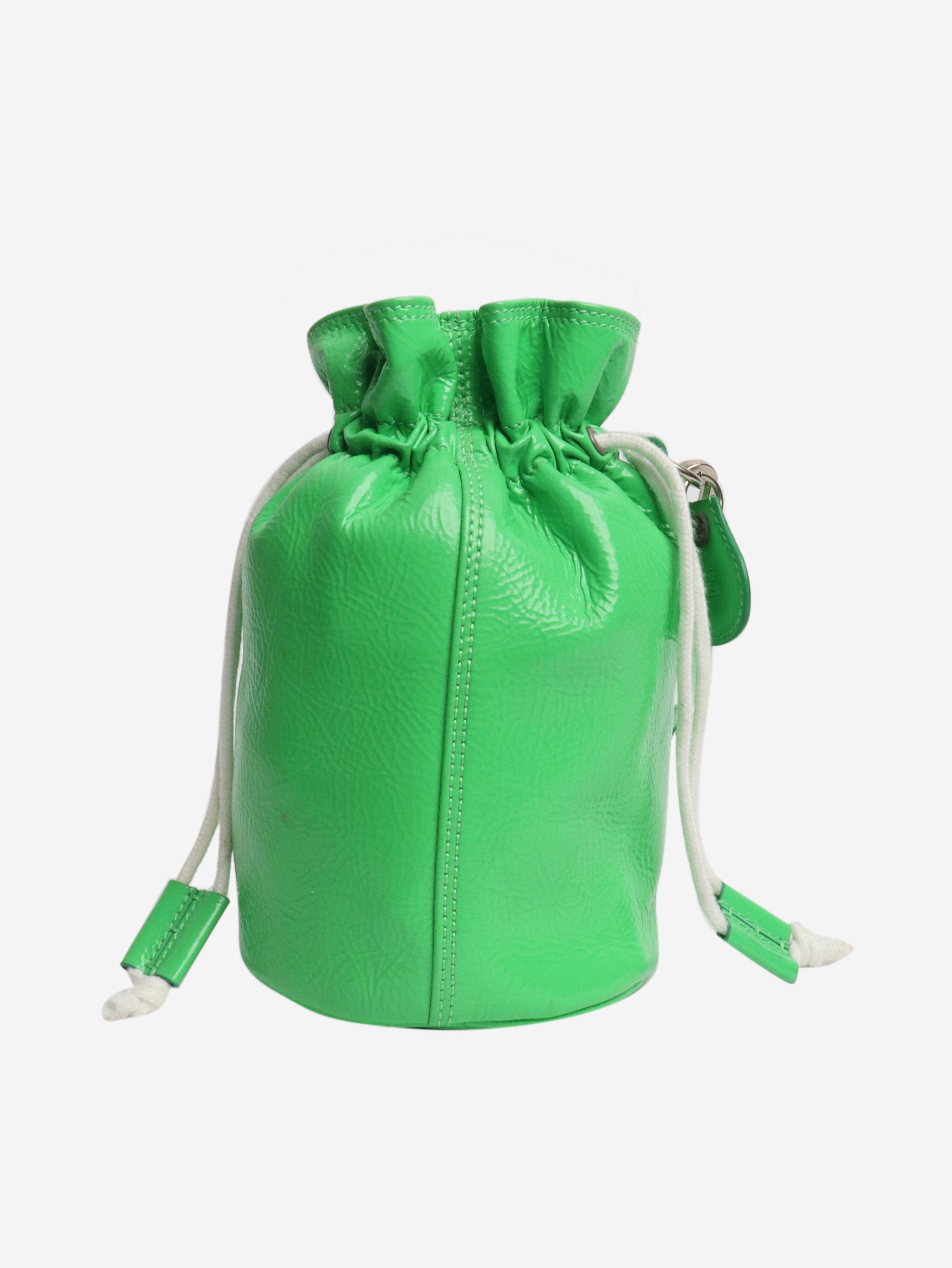 Other Acid green patent leather toggle bucket bag Size ONE SIZE - 4 Thumbnail