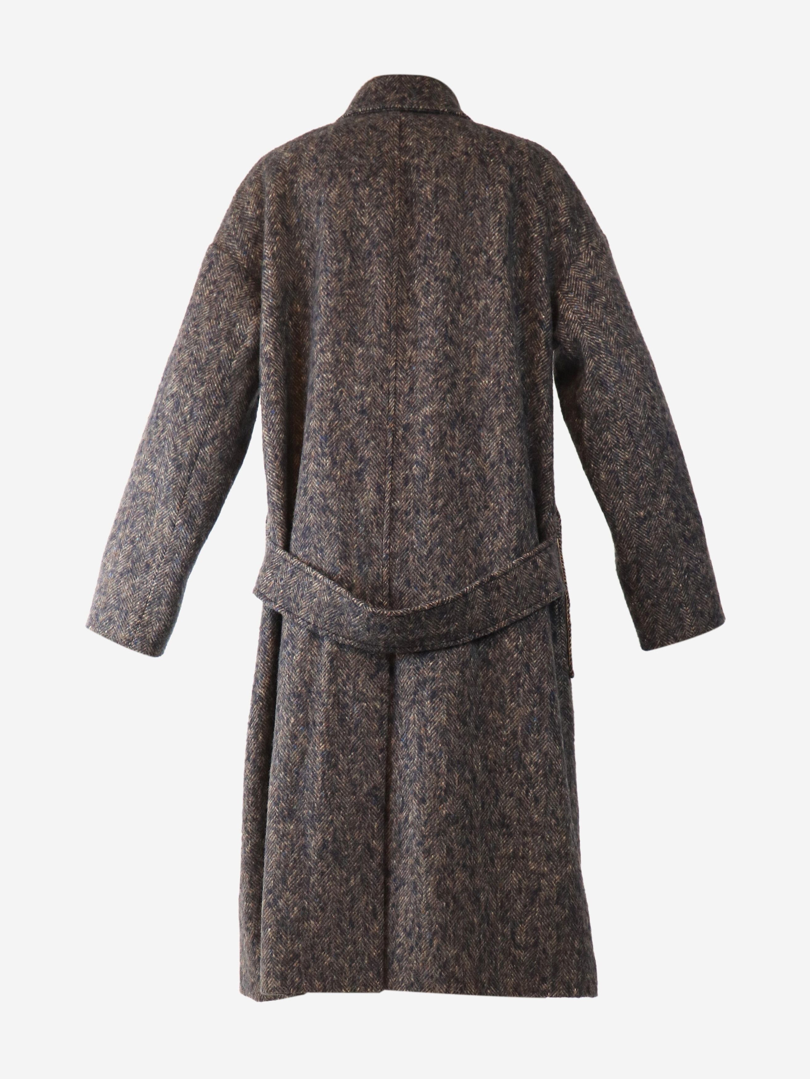 Other Navy Herringbone coat - UK 4 Size XS / US 0-2 / IT 36-38 - 6 Thumbnail