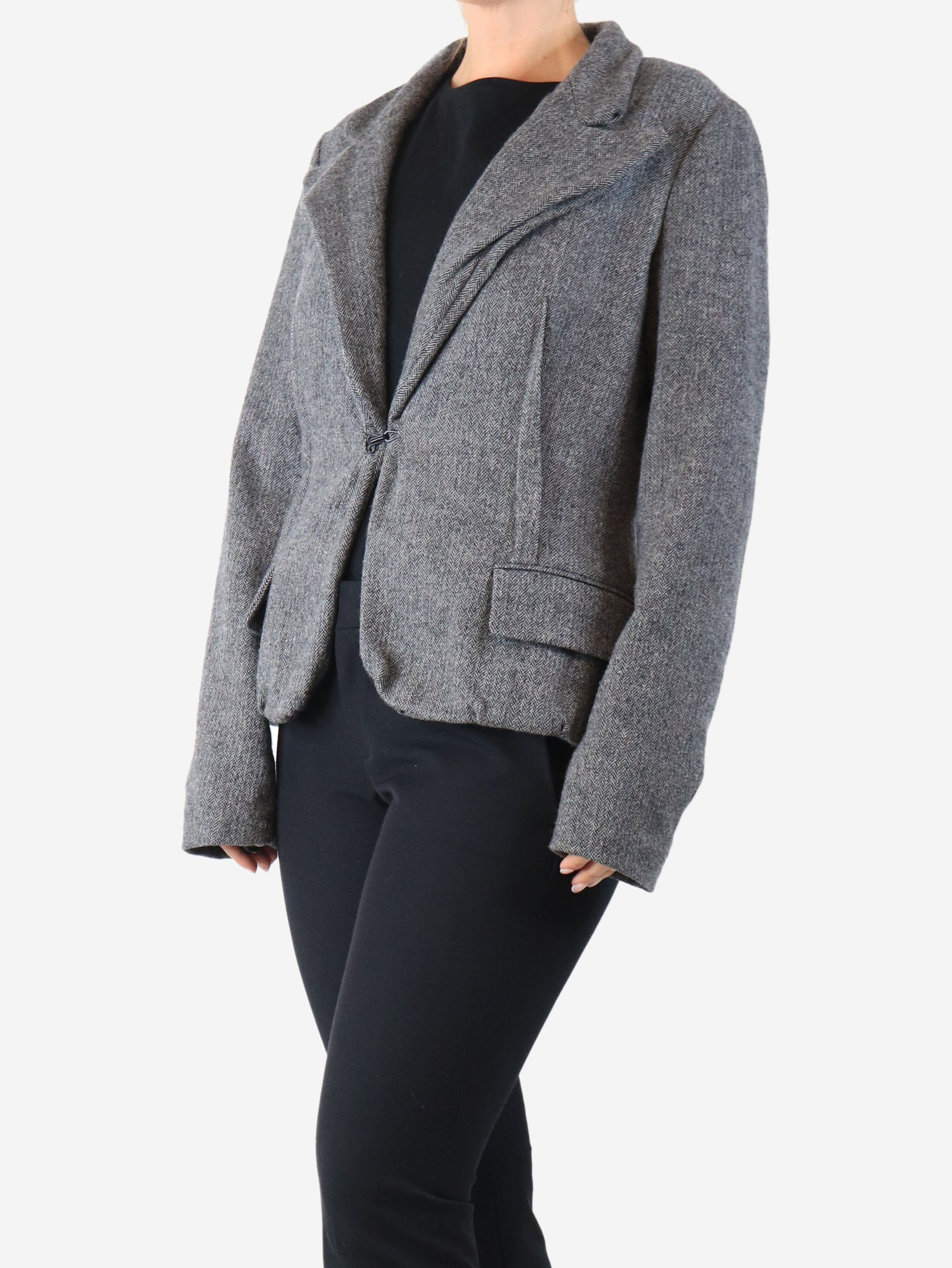 Other Grey Herringbone wool jacket - UK 12 Size M / US 6-8 / IT 42-44 - 3 Thumbnail