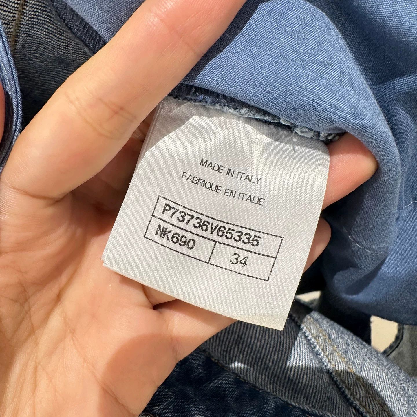 Chanel Chanel Denim Blue T-Shirt us_4 Women Size S / US 4 / IT 40 - 4 Thumbnail