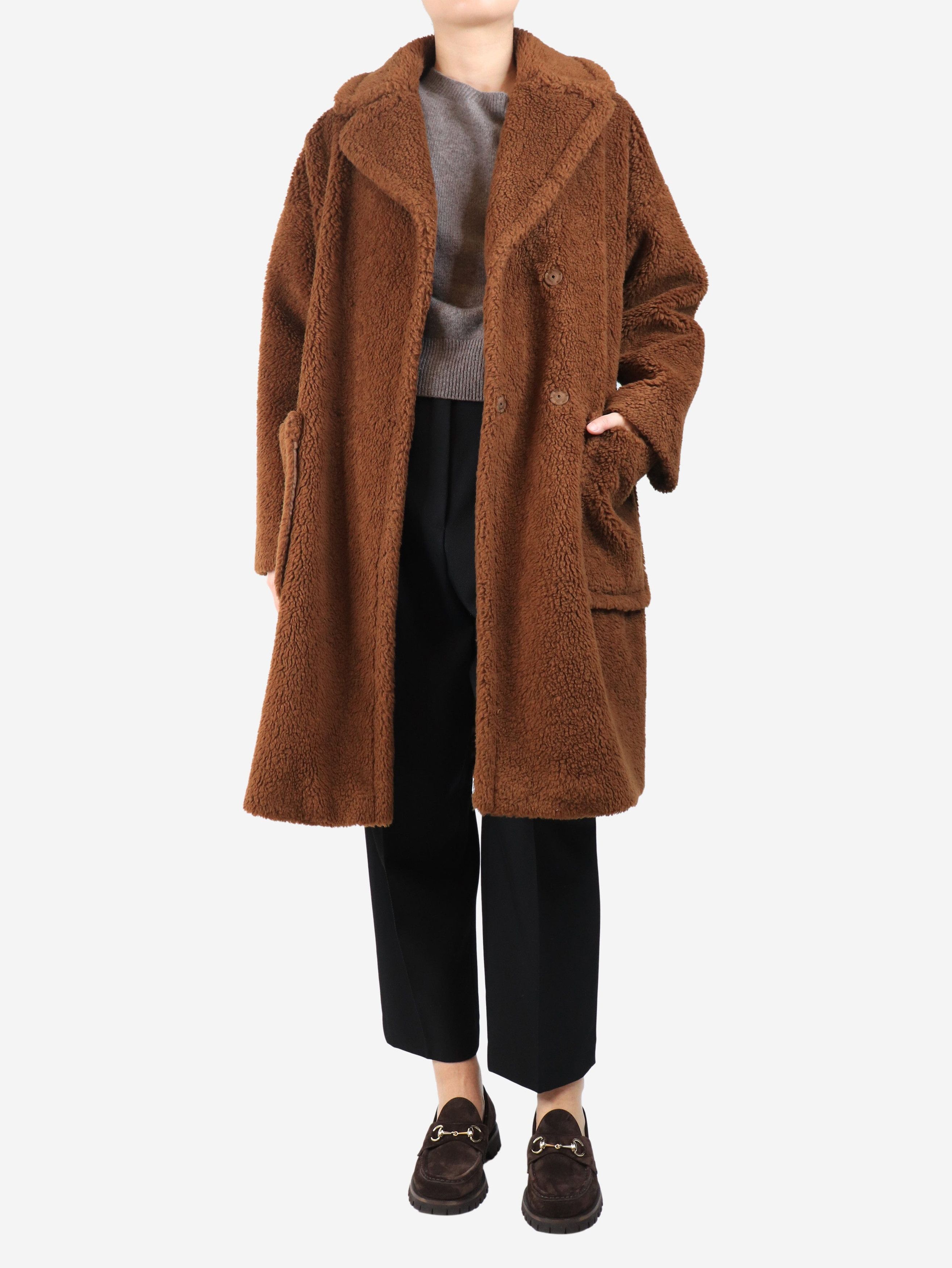 Other Brown teddy coat - UK 14 Size L / US 10 / IT 46 - 3 Thumbnail