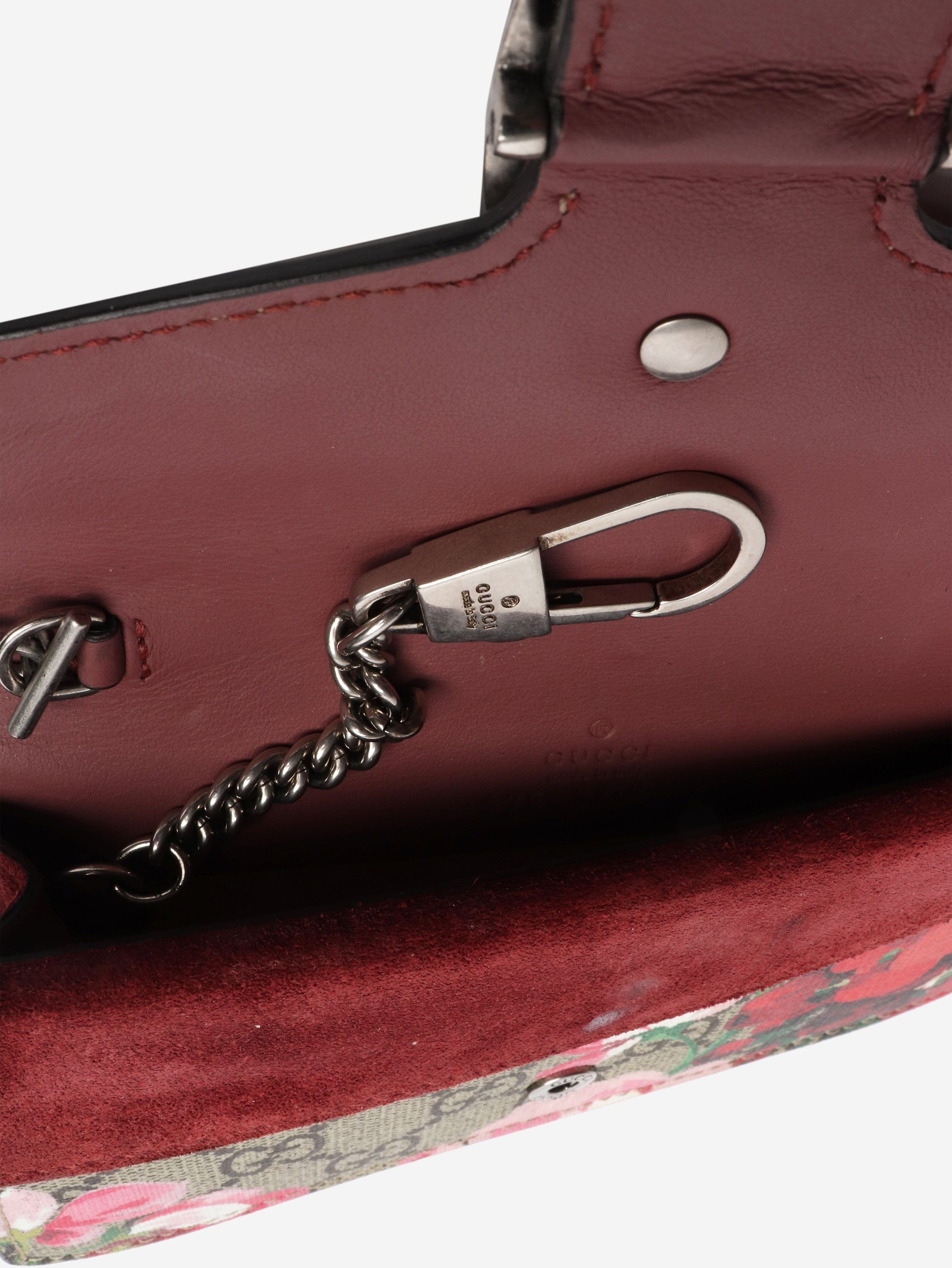 Gucci Burgundy mini GG Supreme Dionysus crossbody bag Size ONE SIZE - 7 Thumbnail