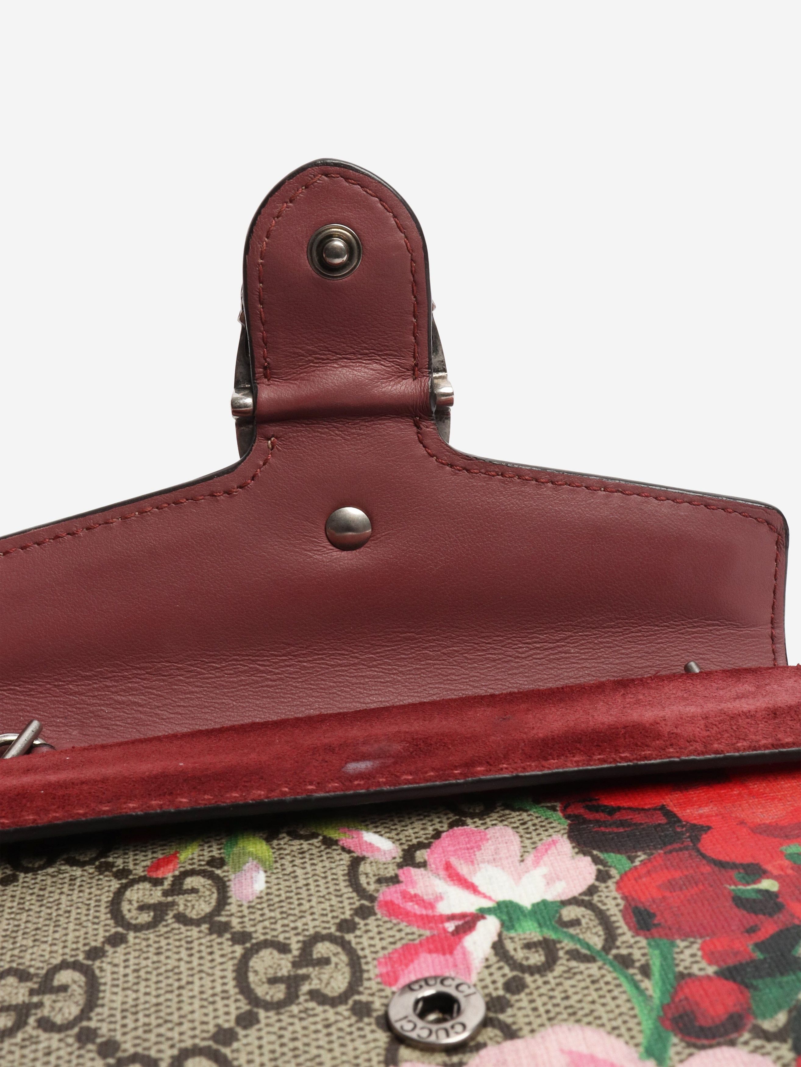 Gucci Burgundy mini GG Supreme Dionysus crossbody bag Size ONE SIZE - 5 Thumbnail
