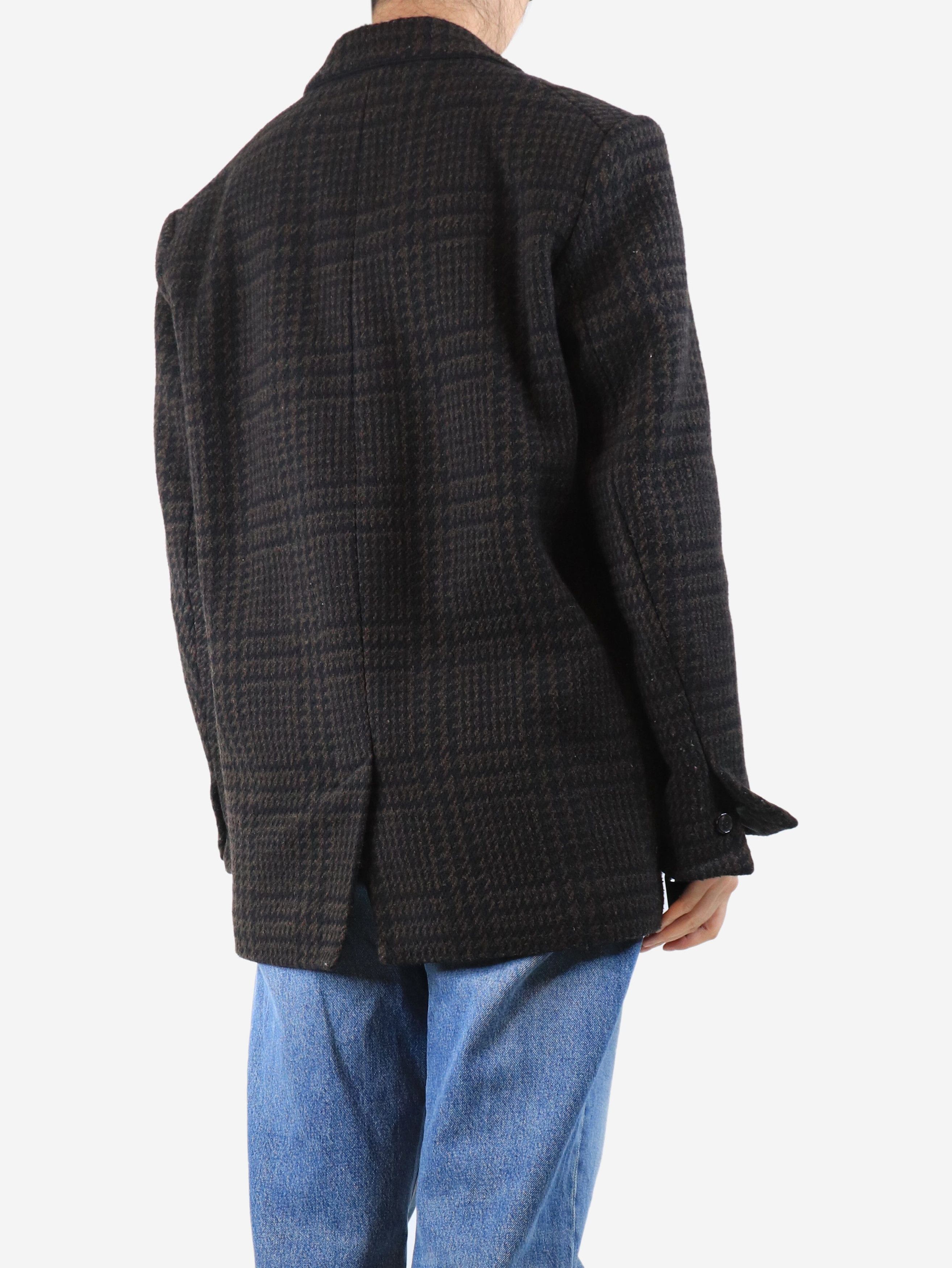Other Brown houndstooth wool-blend jacket - UK 12 Size M / US 6-8 / IT 42-44 - 2 Thumbnail