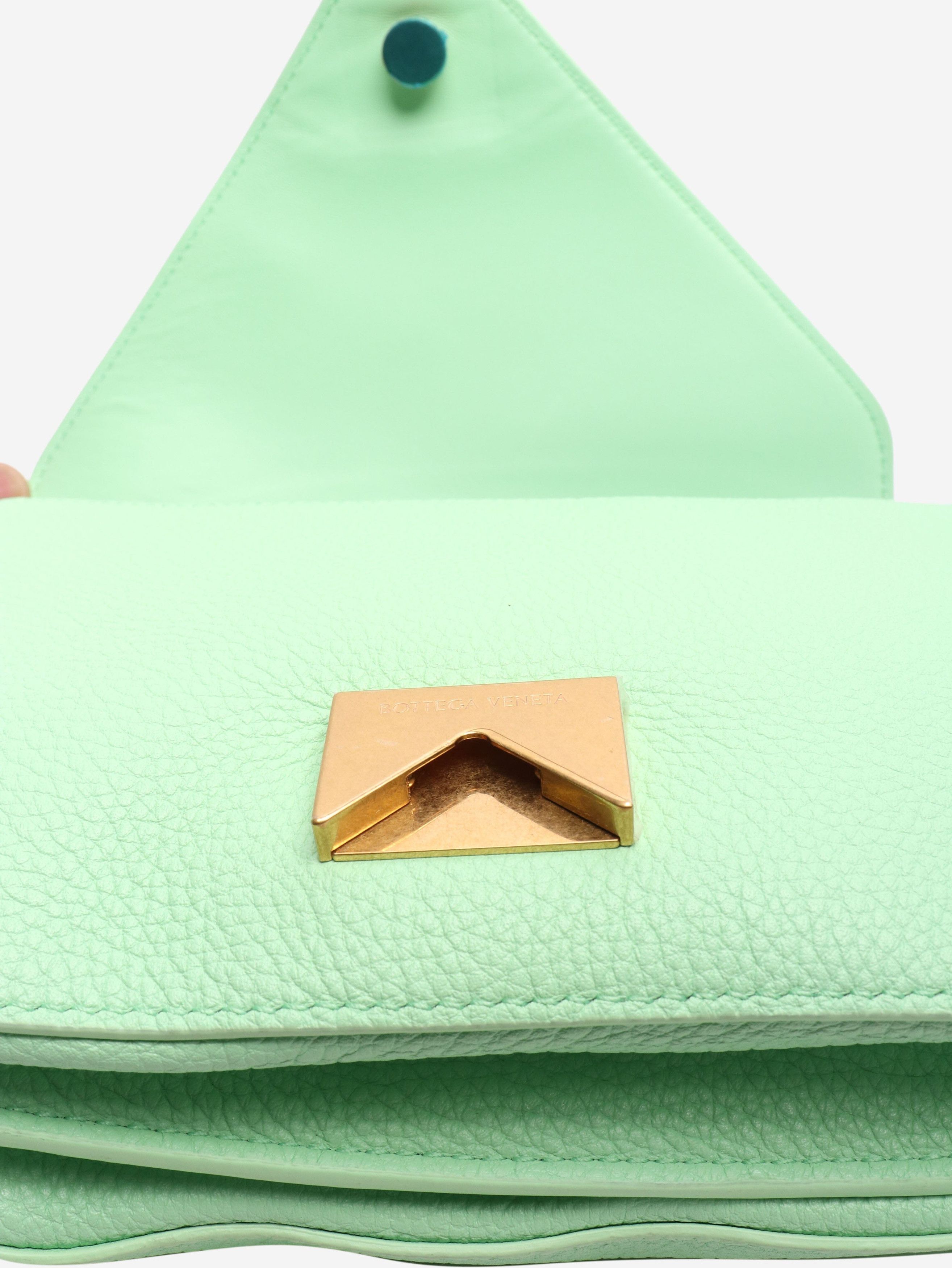 Bottega Veneta Green leather envelope crossbody bag Size ONE SIZE - 7 Thumbnail