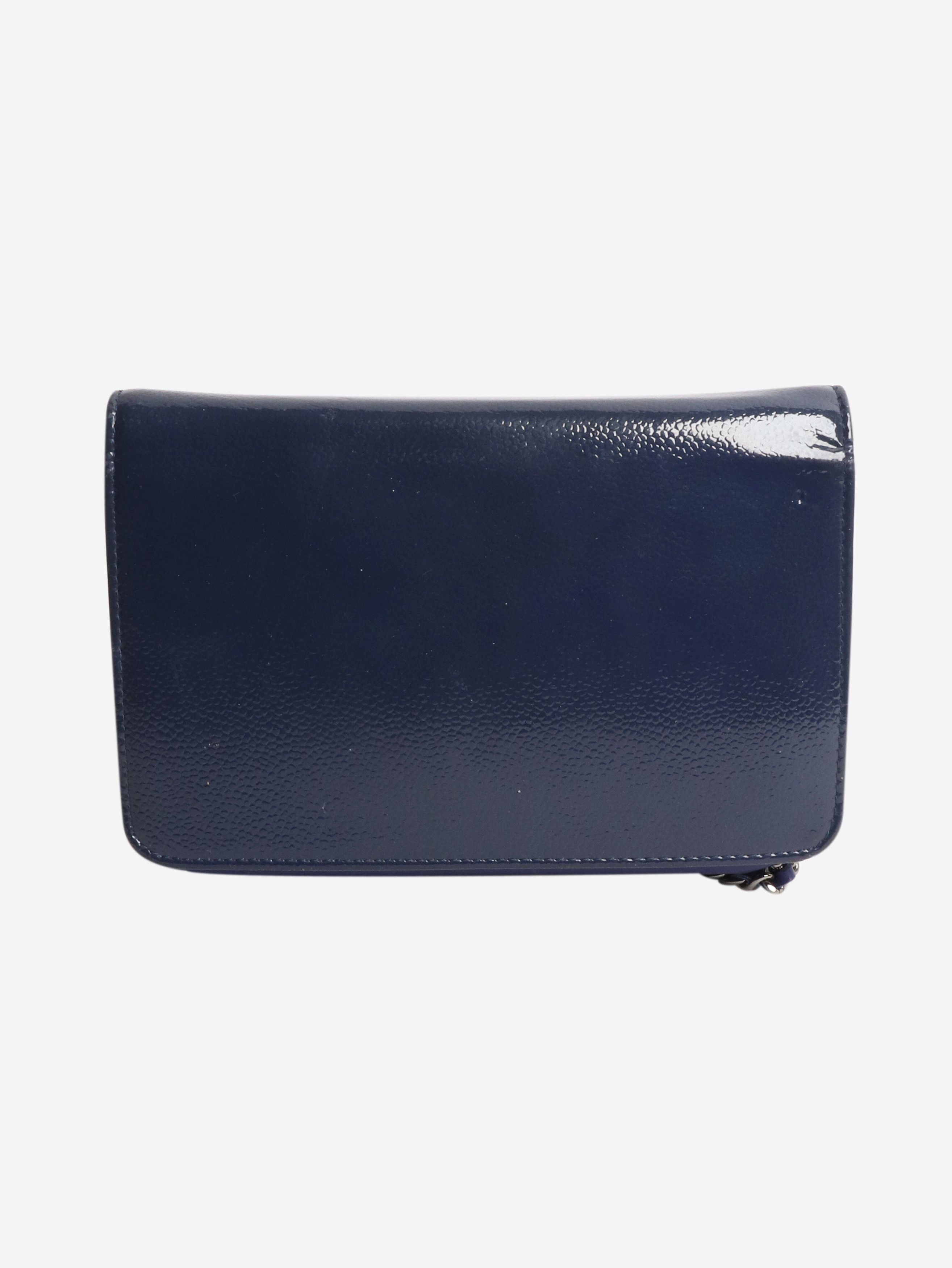 Chanel Blue 2014 patent leather Wallet on Chain Size ONE SIZE - 3 Thumbnail