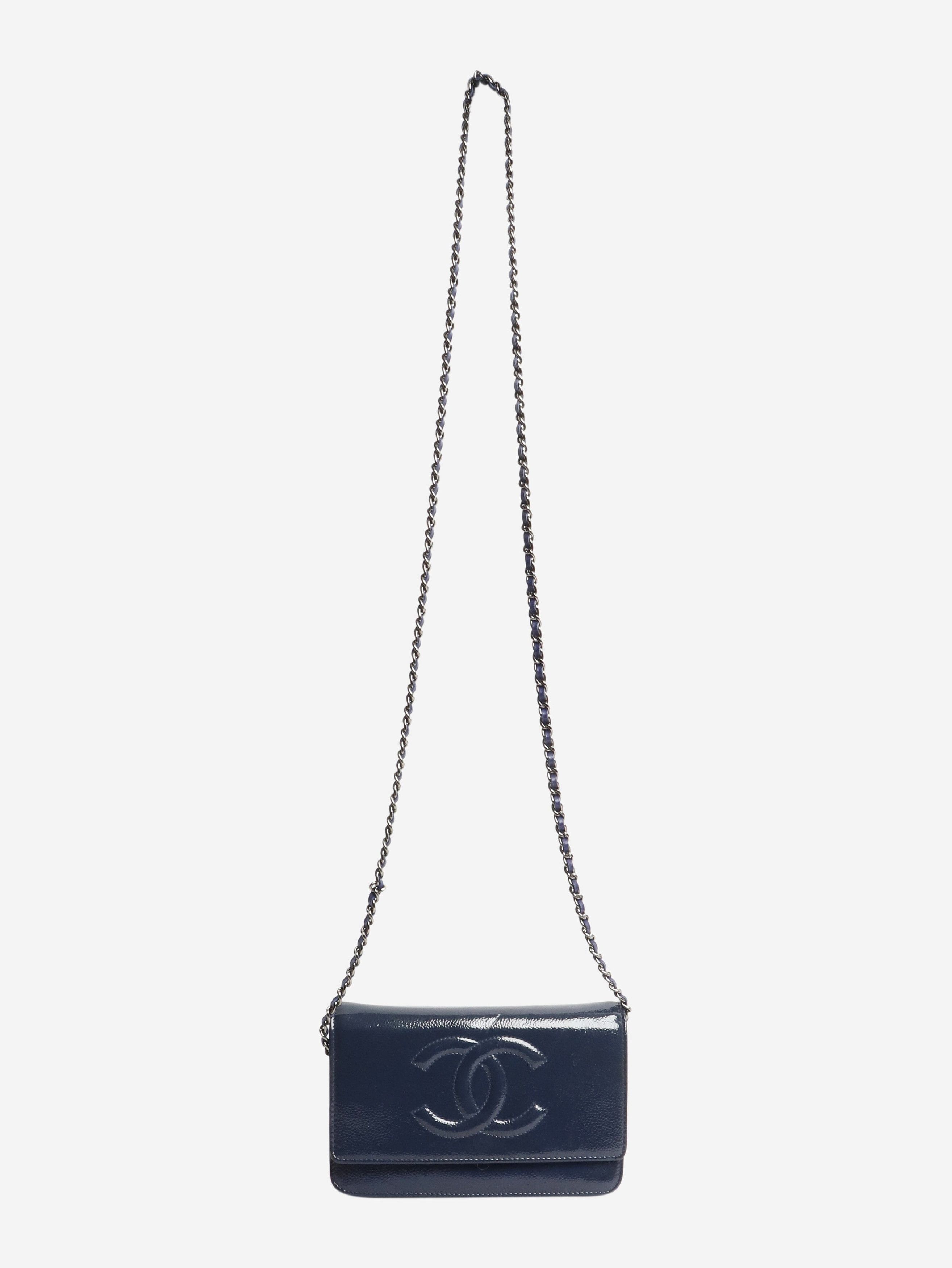 Chanel Blue 2014 patent leather Wallet on Chain Size ONE SIZE - 2 Thumbnail