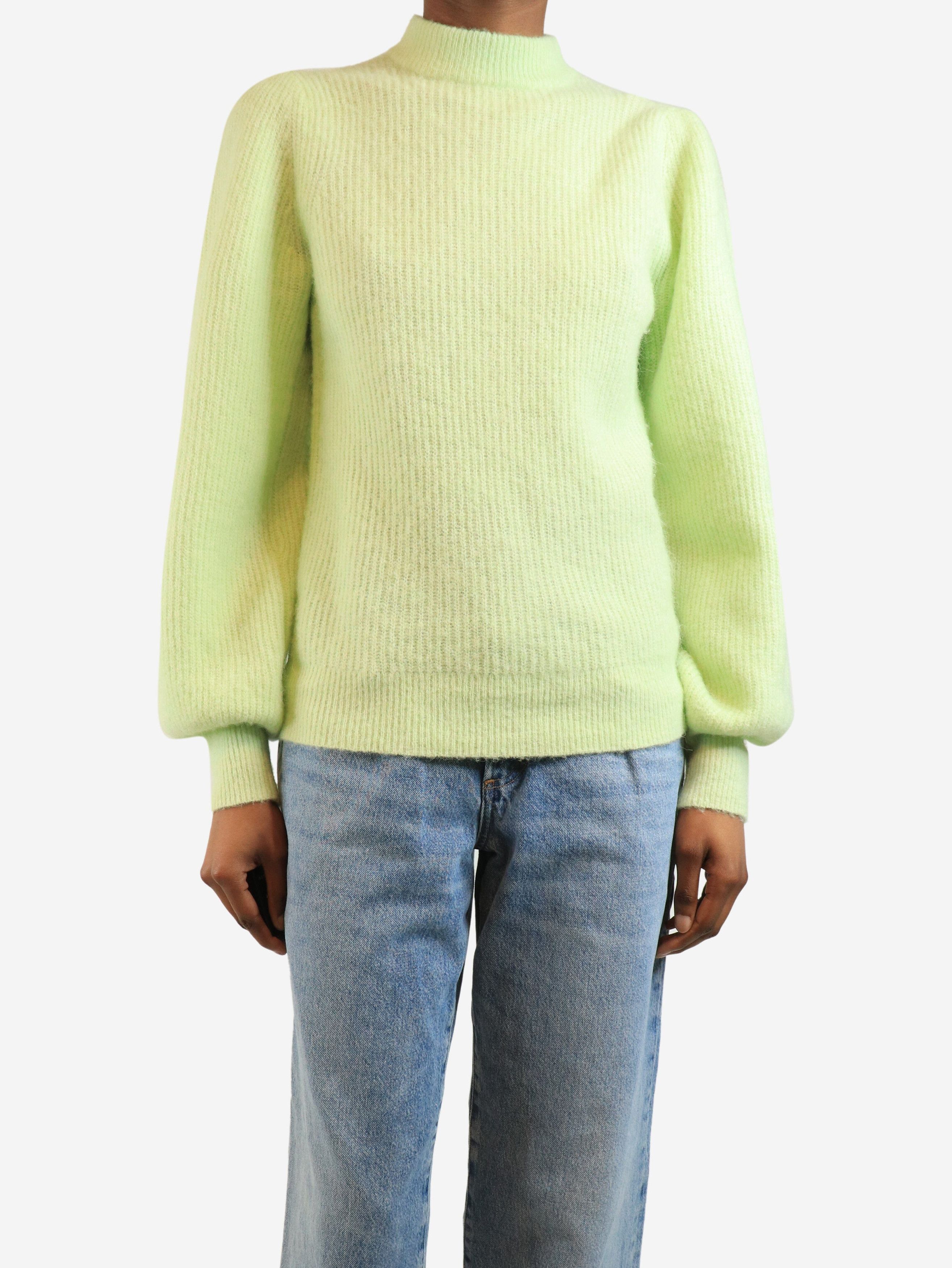 Ganni Lime green wool knit sweater - S Size S / US 4 / IT 40 - 4 Thumbnail