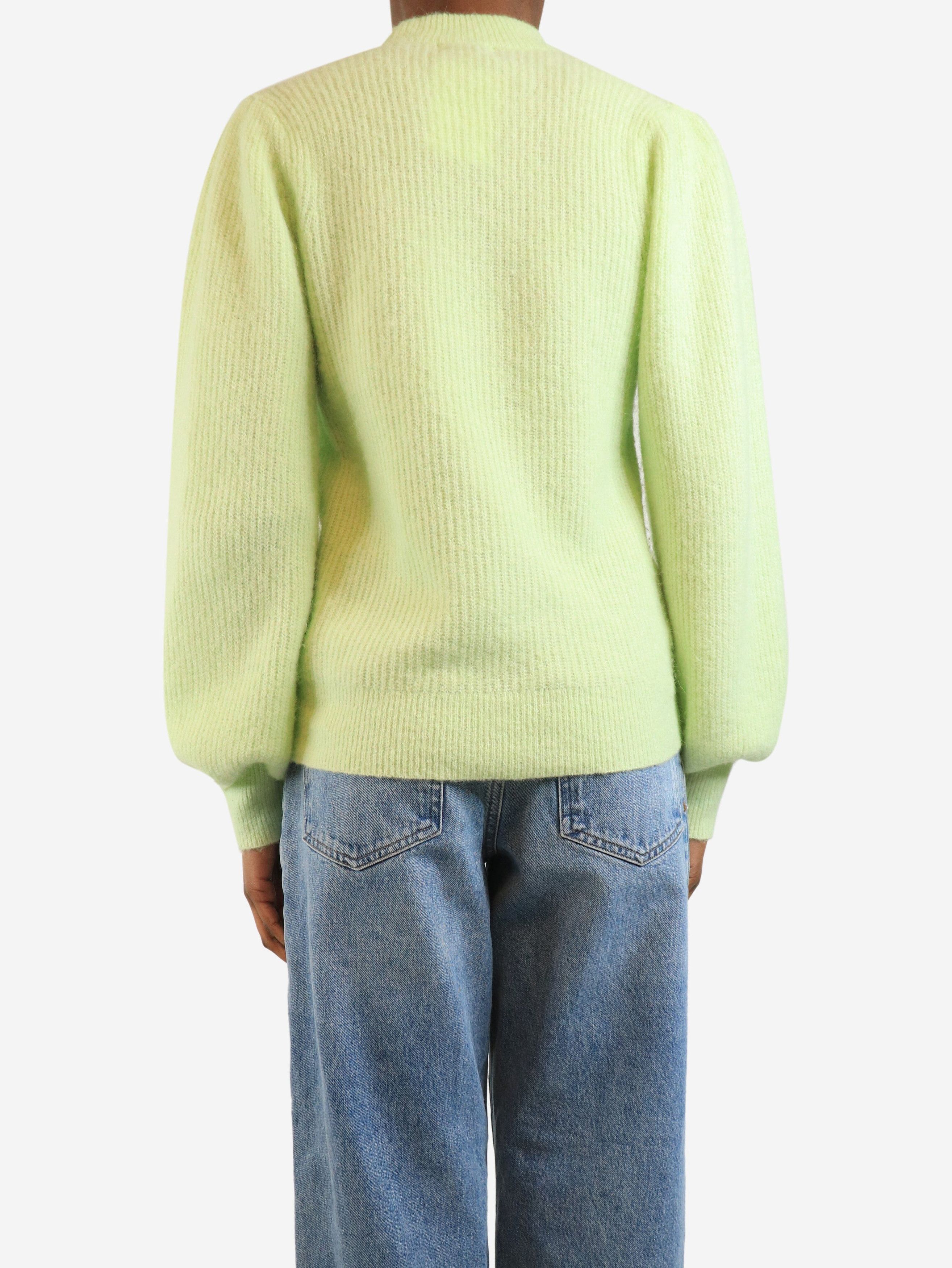 Ganni Lime green wool knit sweater - S Size S / US 4 / IT 40 - 3 Thumbnail