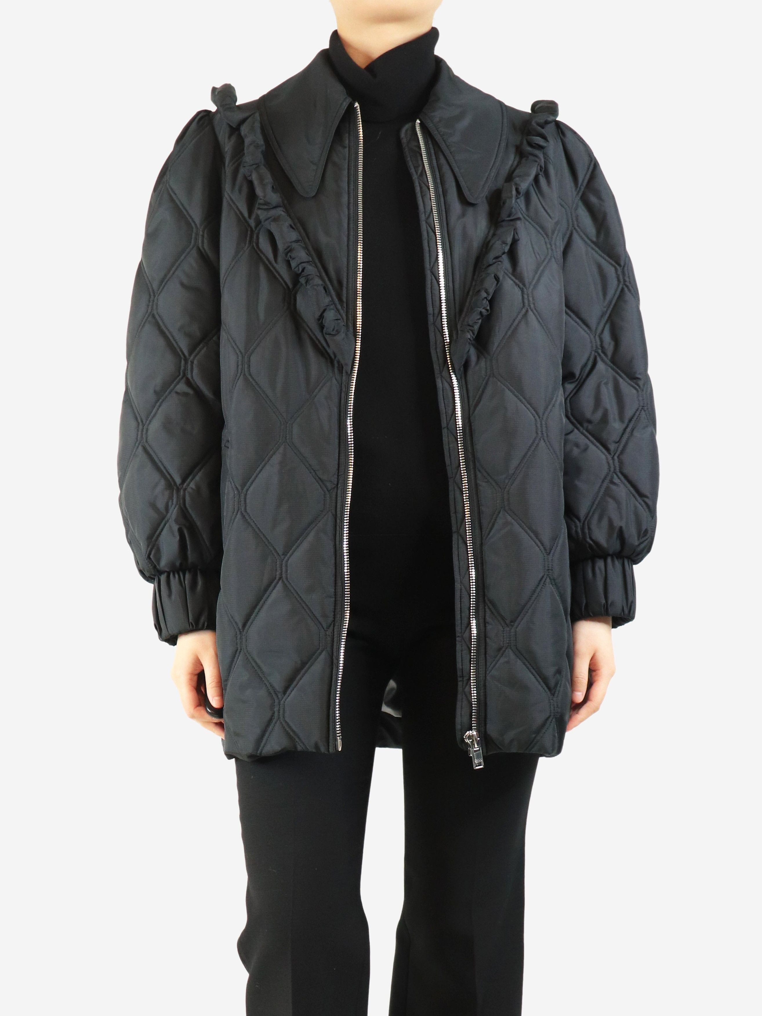 Other Black quilted frill jacket - UK 10 Size M / US 6-8 / IT 42-44 - 3 Thumbnail