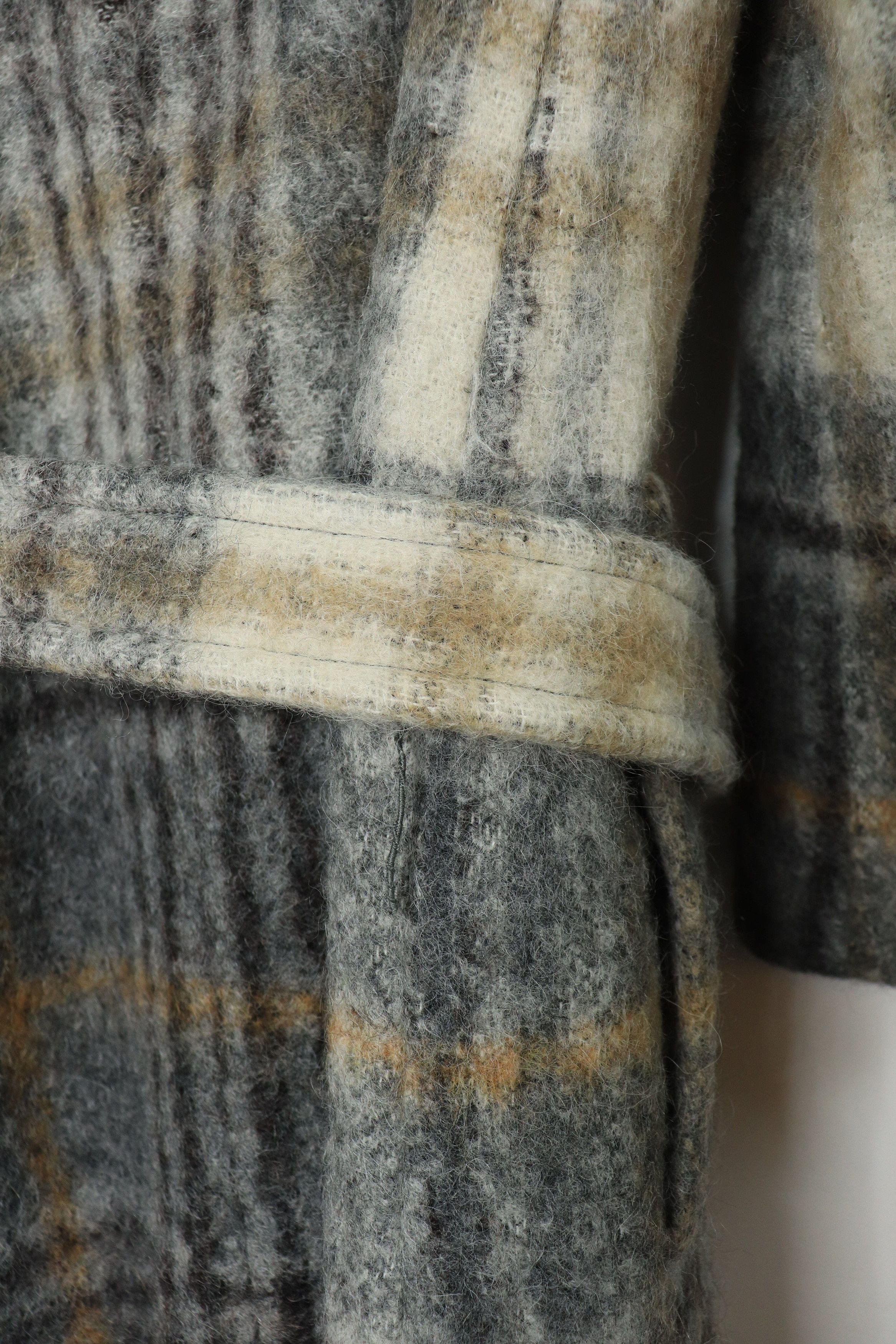 Brunello Cucinelli Grey alpaca blend check coat - UK 6 Size XS / US 0-2 / IT 36-38 - 8 Thumbnail