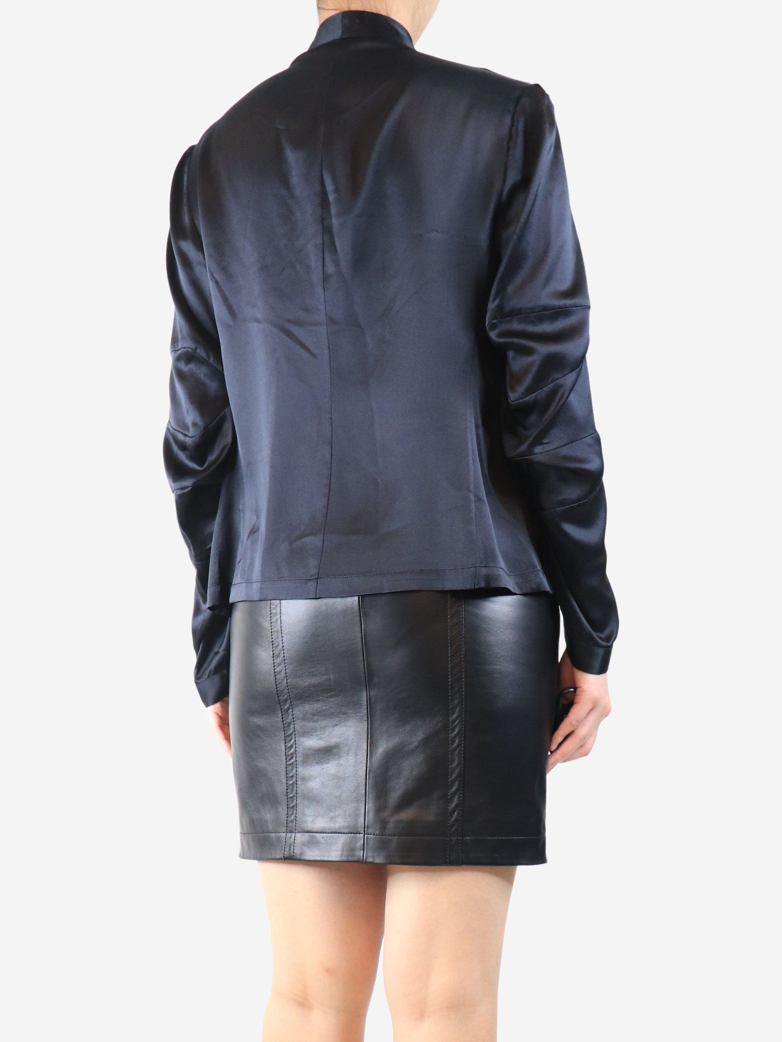 Other Black silk blouse - UK 14 Size L / US 10 / IT 46 - 2 Thumbnail